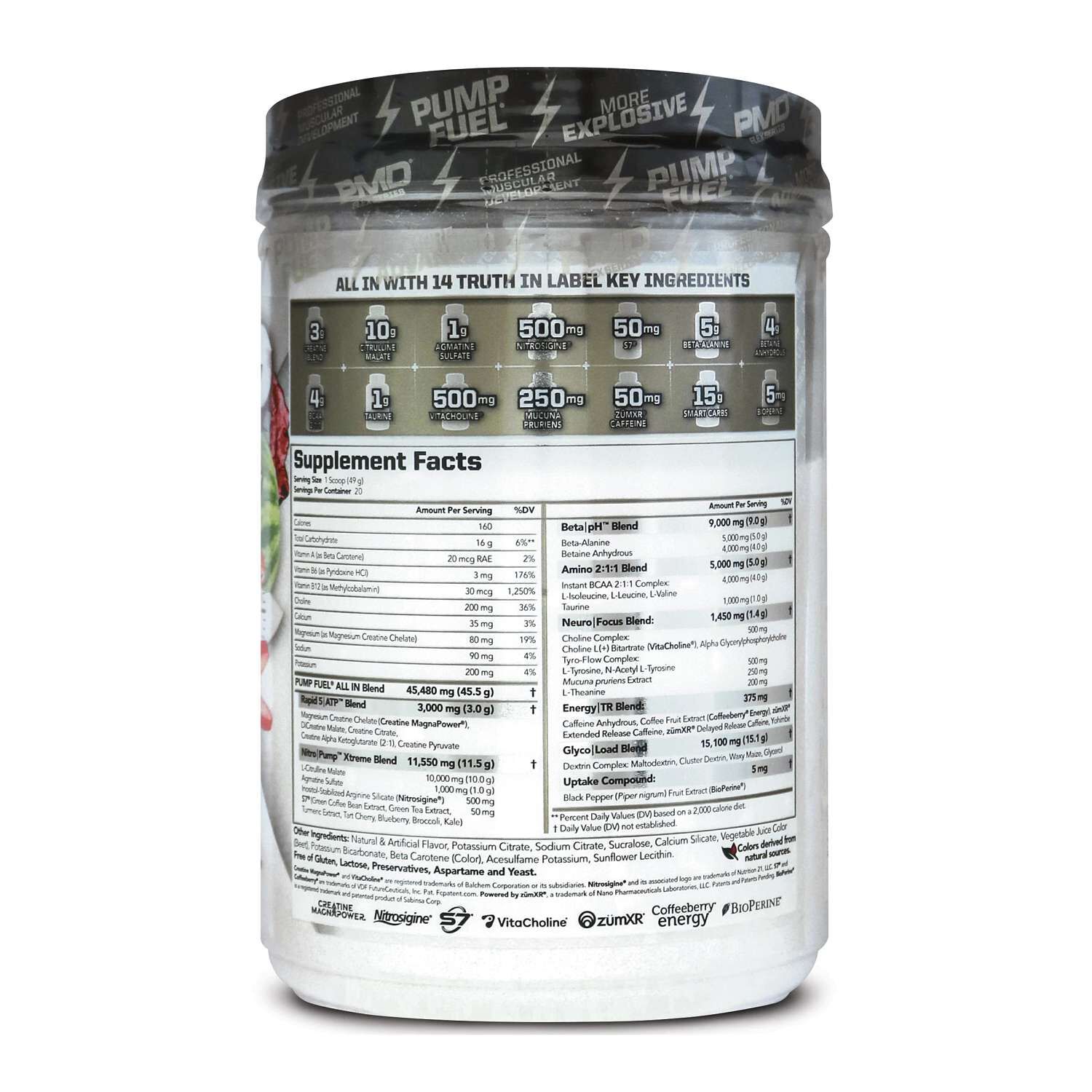 PMD® Pump Fuel All In Pre-Workout - Muscle Flood Tiger's Blood (20