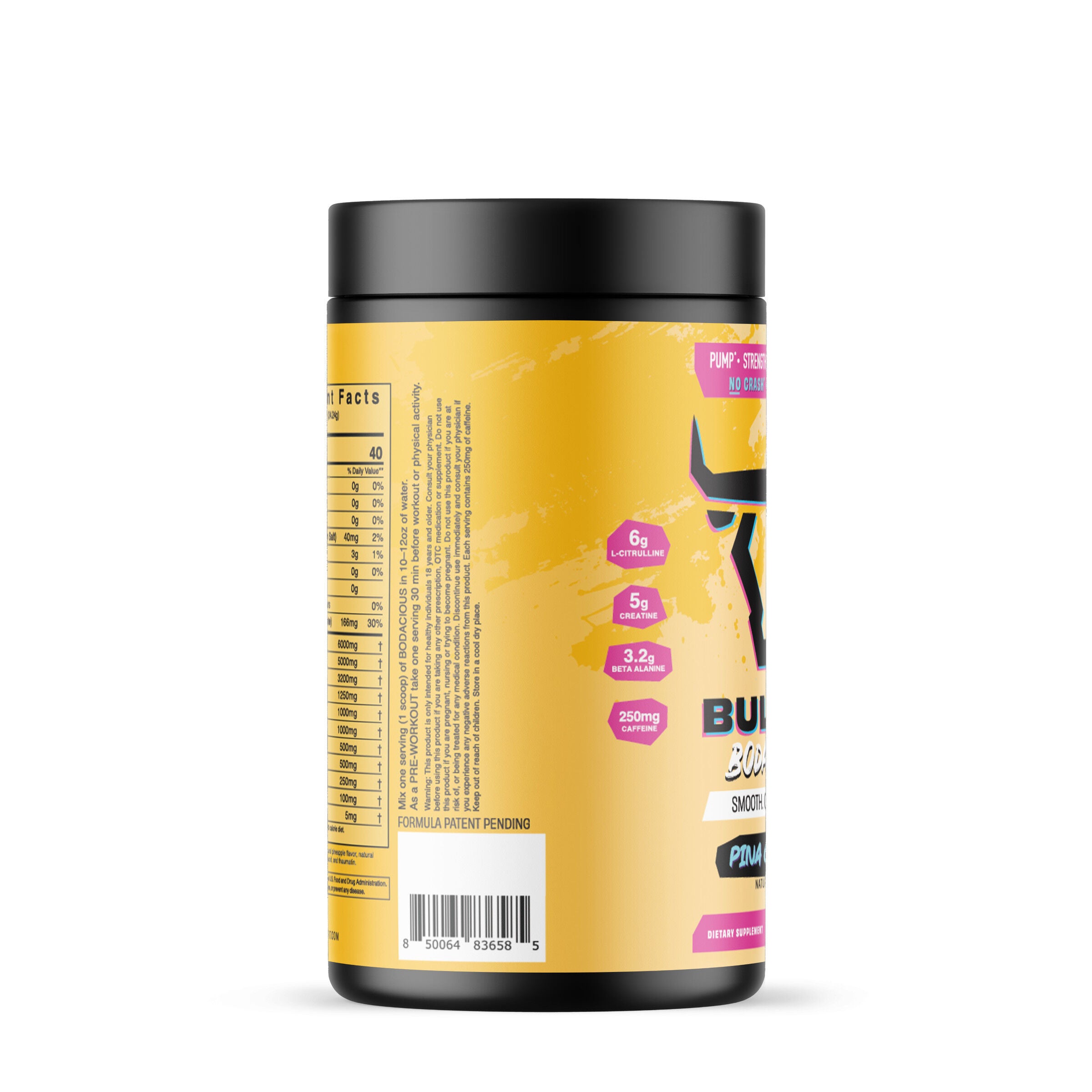 Bodacious Pre-Workout - Pina Colada (20 Servings)  | GNC