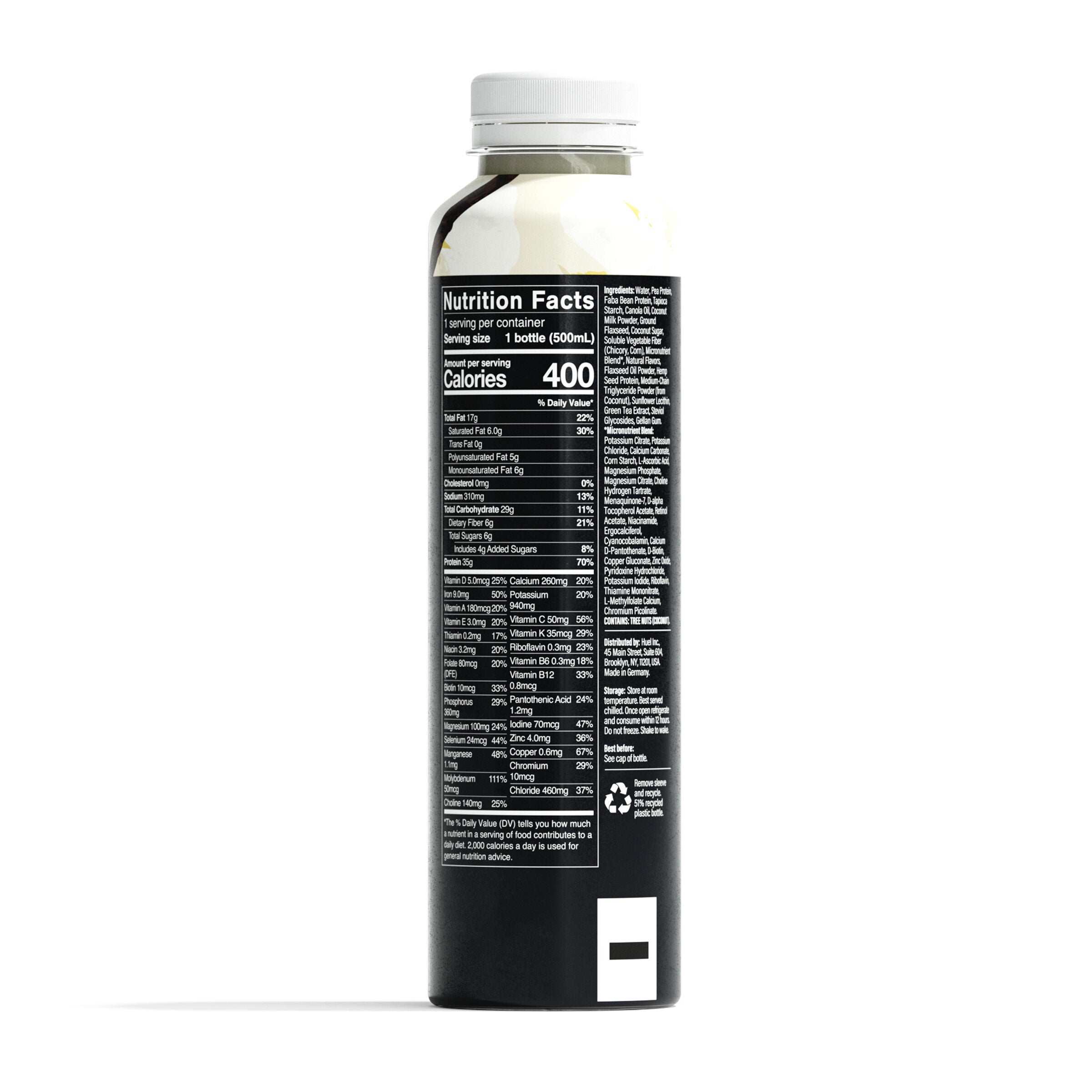 Y　Huel Black Edition バニラ Huel® - Black Edition RTD High-Protein Meal - Vanilla - 16.9