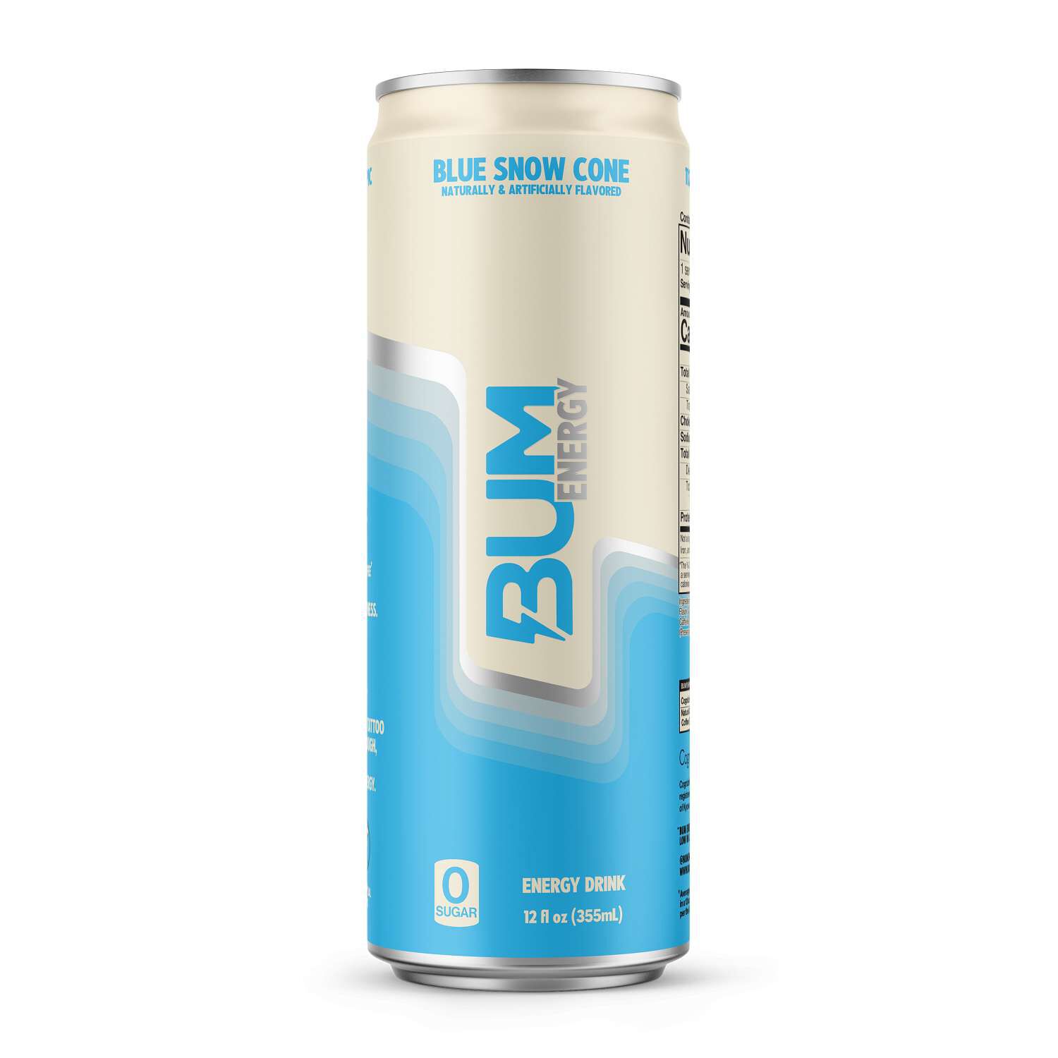 Energy Drink - Blue Snow Cone - 12oz. (12 Cans)