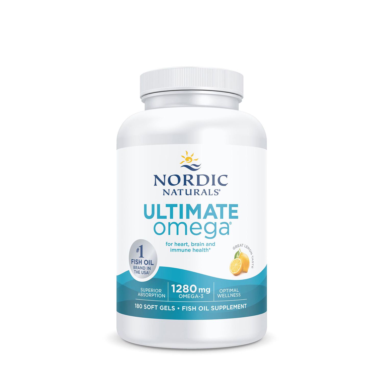 Nordic Naturals® Ultimate® Omega - Lemon - 180 Softgels