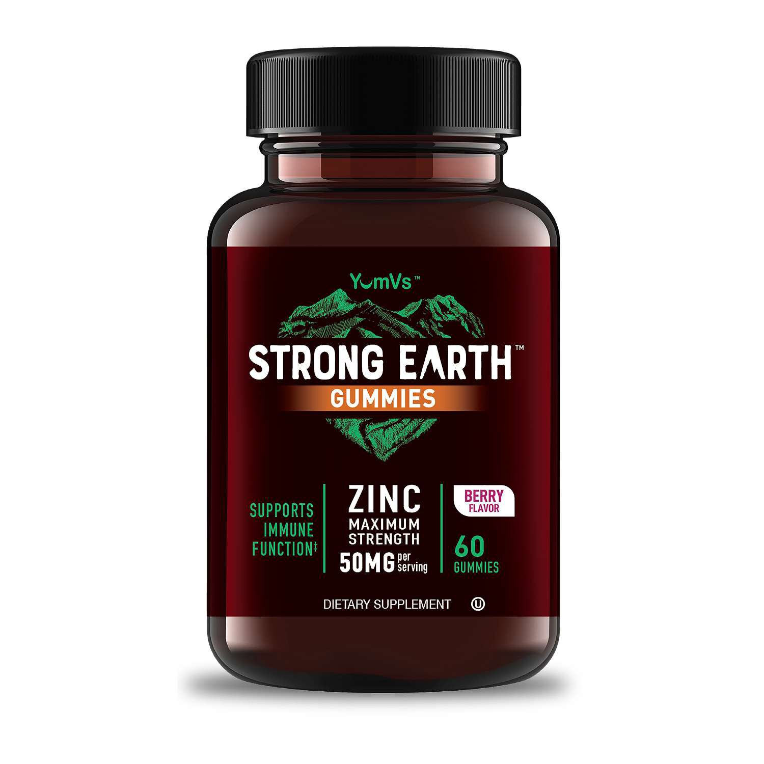 Maximum Strength Zinc Gummies - Berry - 60 Gummies (60 Servings)