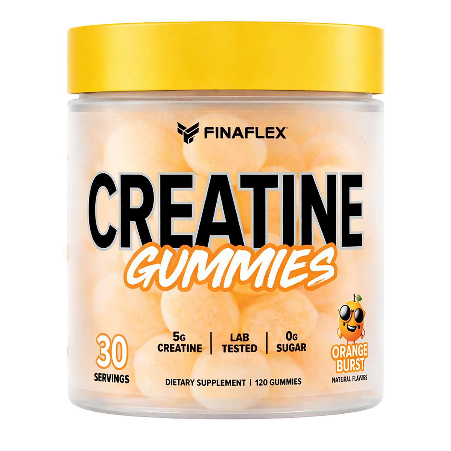Creatine Gummies - Orange Burst - 120 Gummies (30 Servings) | GNC
