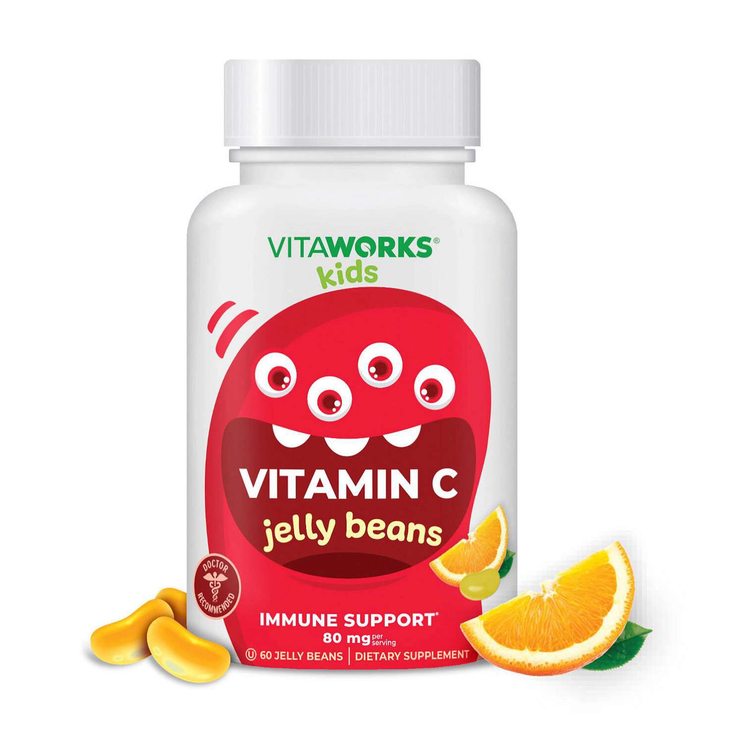 Kids Vitamin C 80mg - 60 Jelly Beans (30 Servings)  | GNC