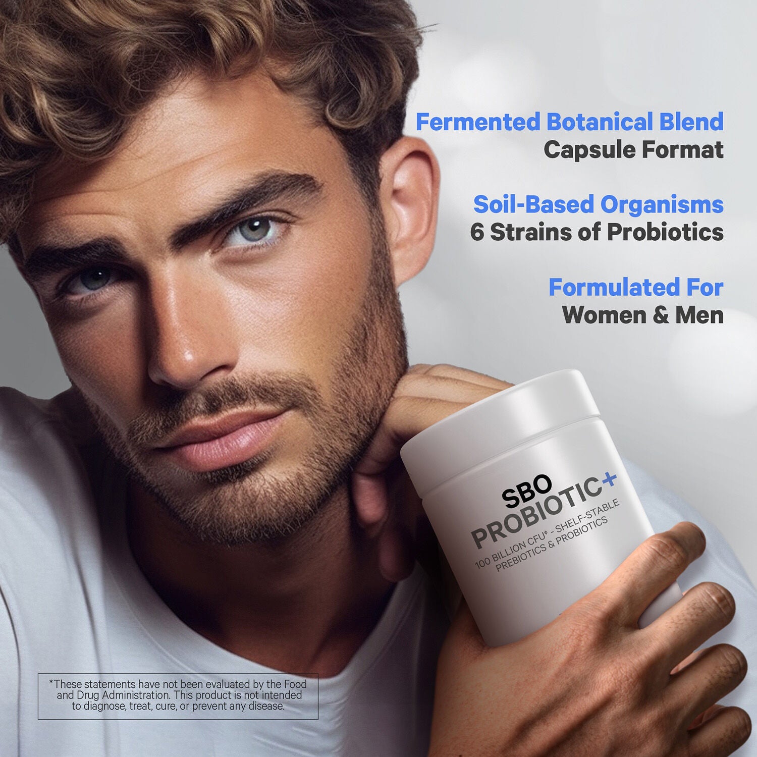 SBO Probiotic+ 100 Billion CFU &amp; Prebiotics Vegan Digestion - 90 Capsules (45 Servings)  | GNC