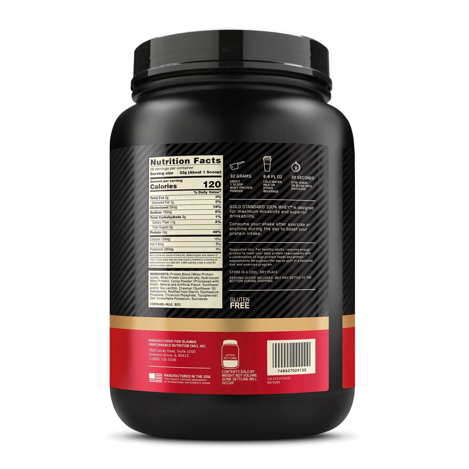 Gold Standard 100% Whey&trade; - Extreme Milk Chocolate (28 Servings)