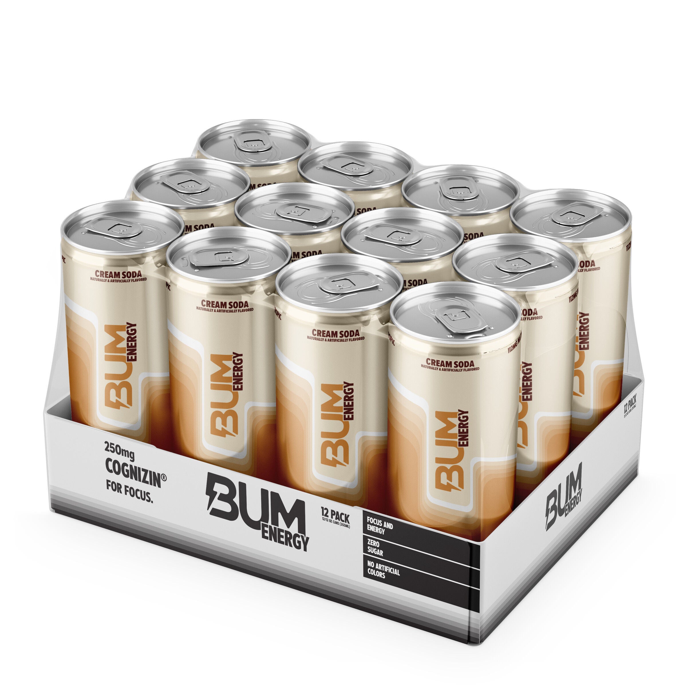 Energy Drink - Cream Soda - 12oz. (12 Cans)  | GNC