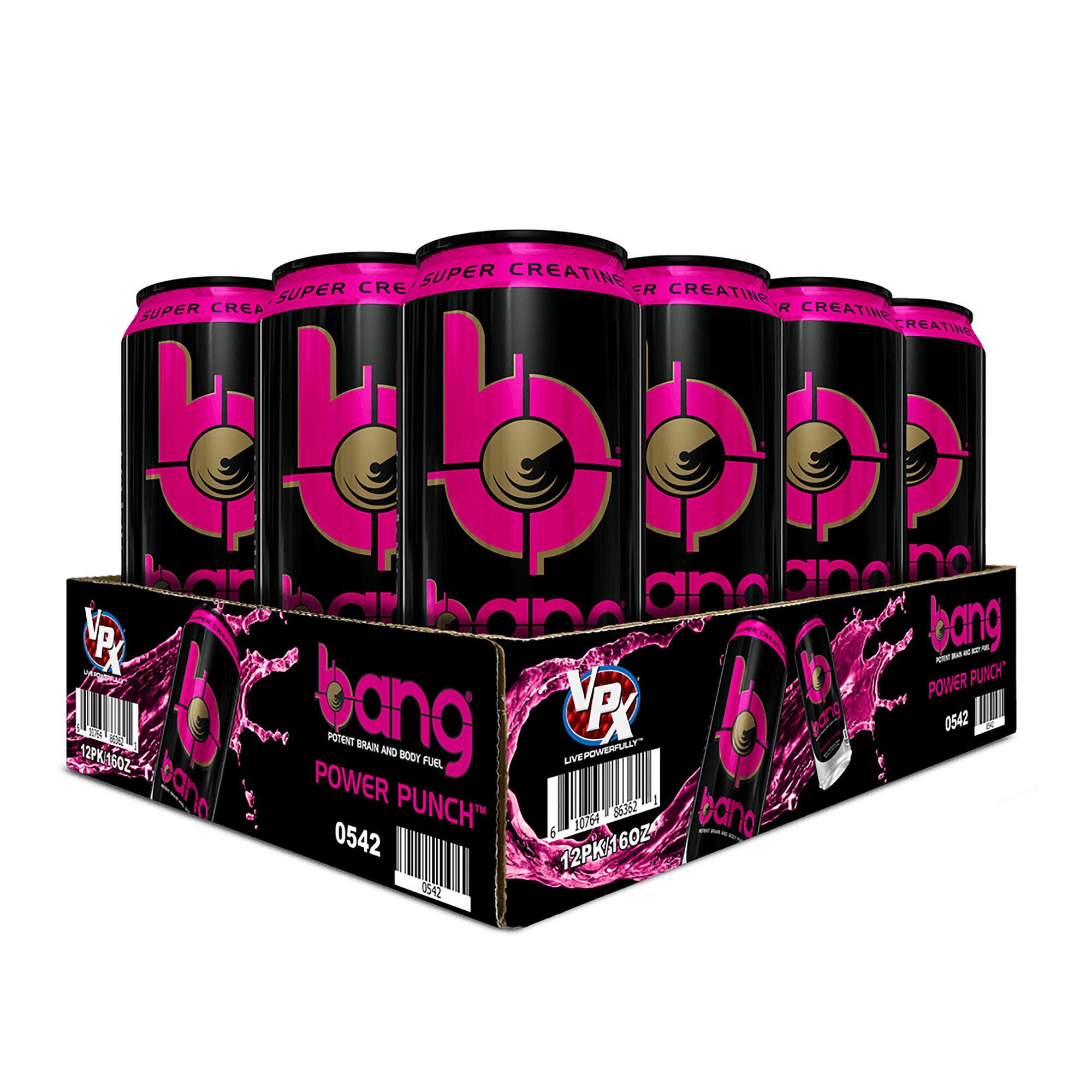 Bang Energy Drink Power Punch 12 Pack Gnc