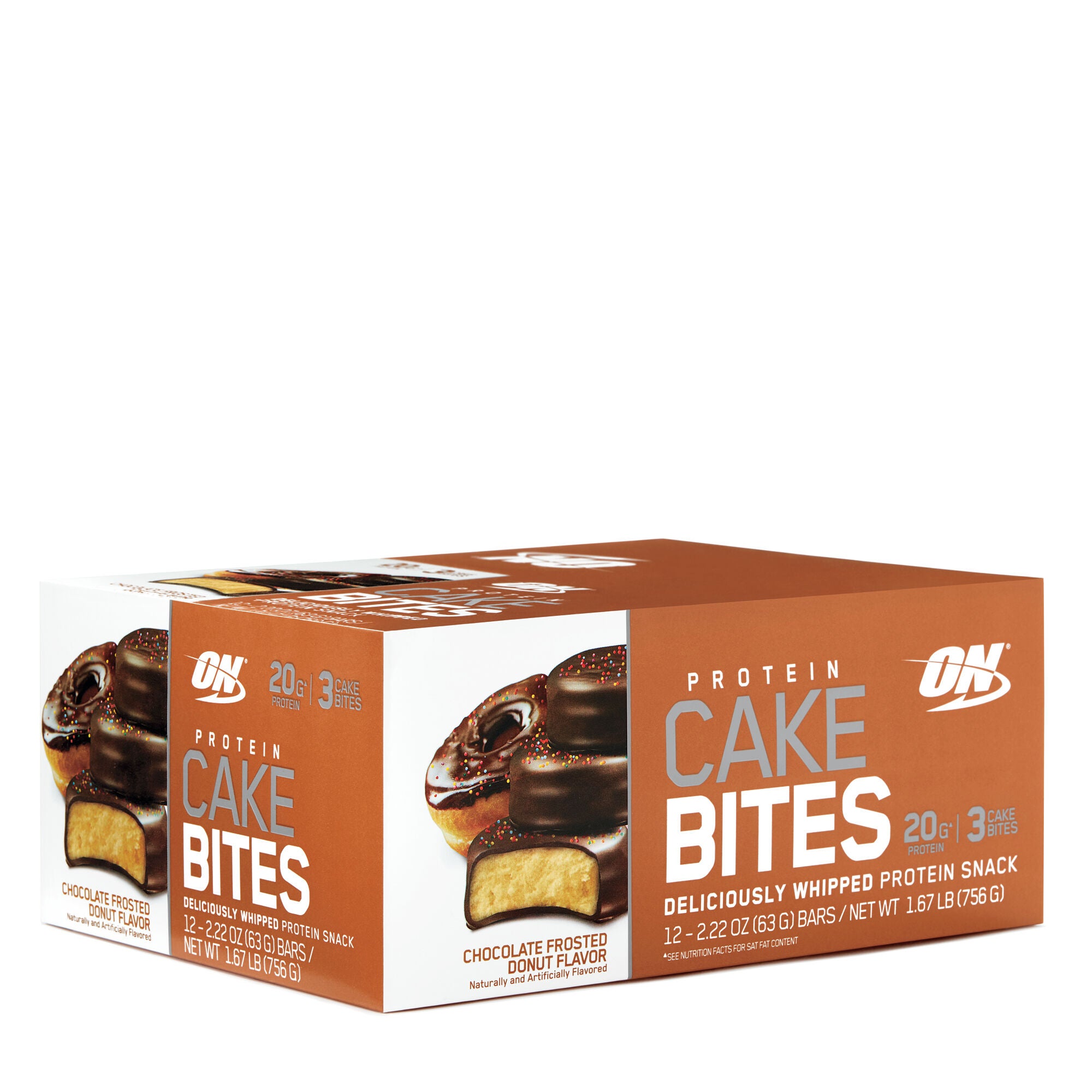 Optimum Nutrition Protein Cake Bites In Chocolate Frosted Donut Gnc