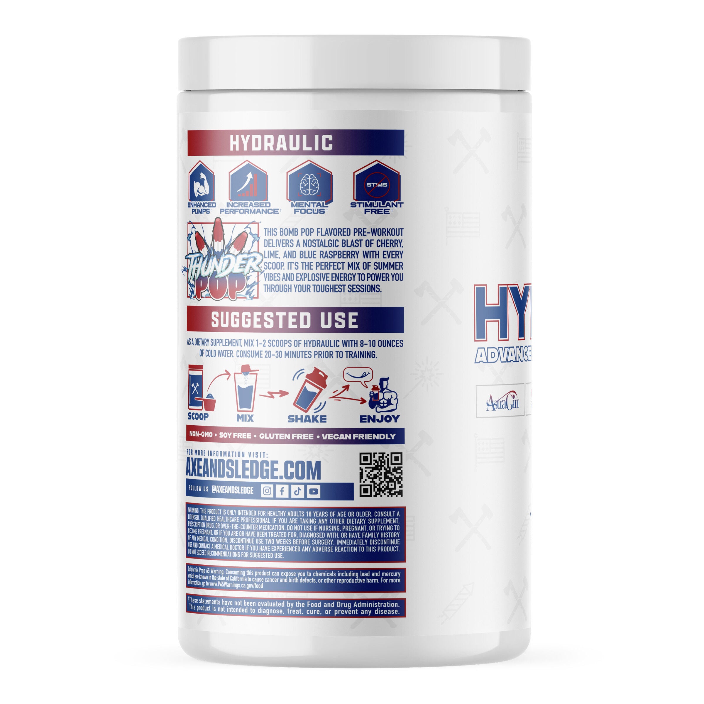 Axe & Sledge Supplements™ - Hydraulic 2 Non-Stim Pre-Workout