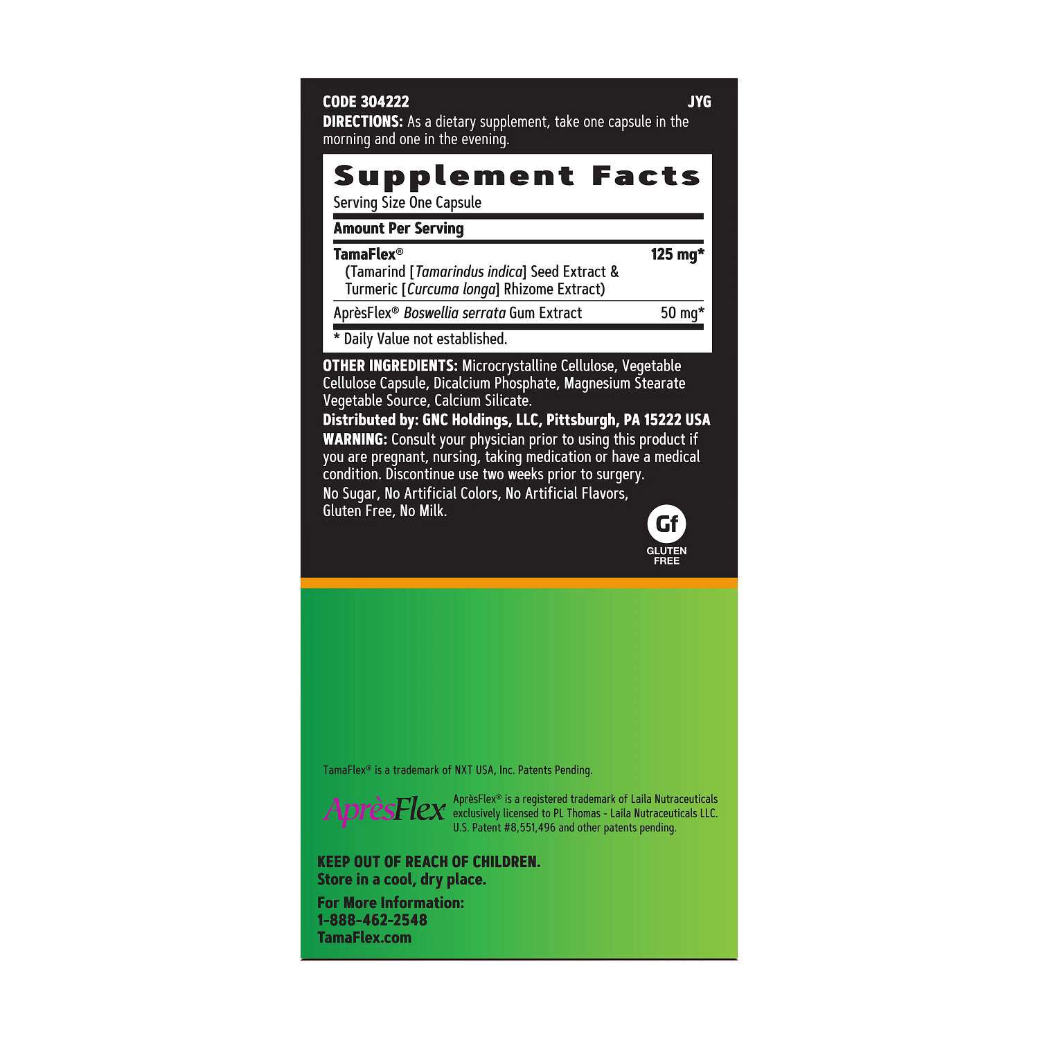 TamaFlex&trade; Fast Acting - 120 Capsules (120 Servings)