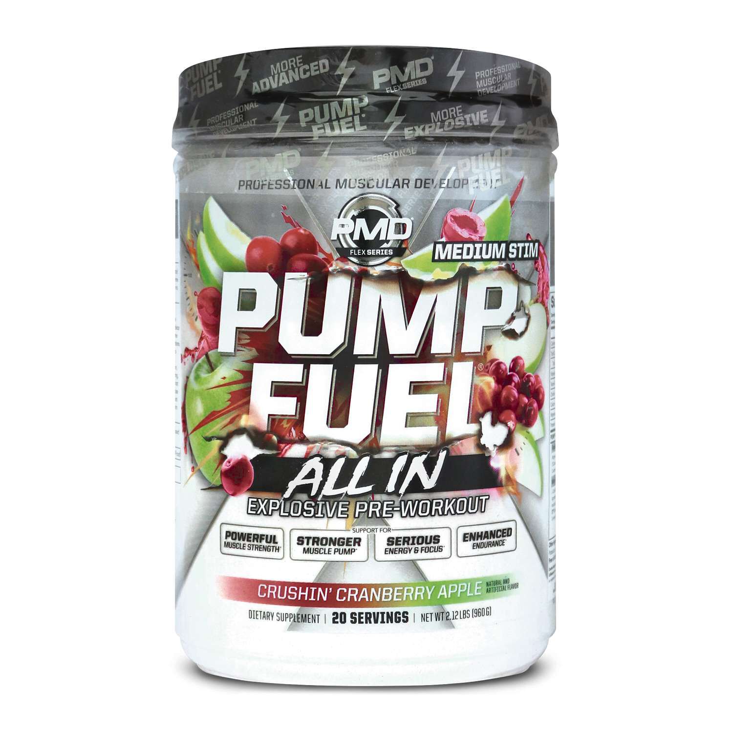 Pump Fuel All Pre-Workout - Reppin' Blue Raspberry (20 Servings)