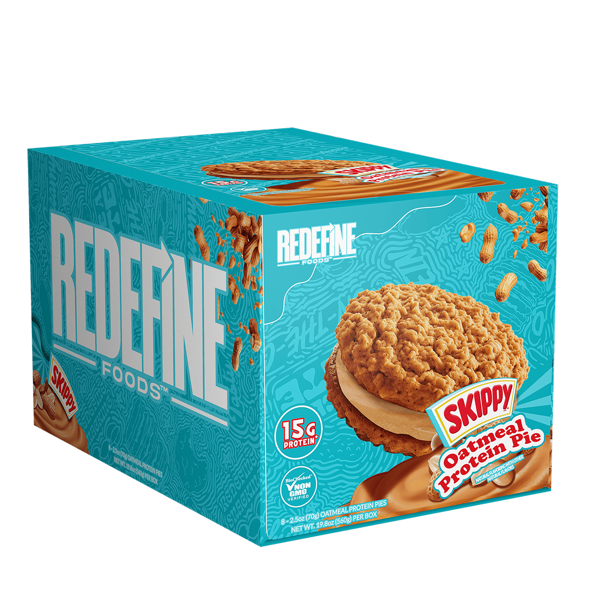 Skippy Oatmeal Protein Pie - Peanut Butter (8 Pies)