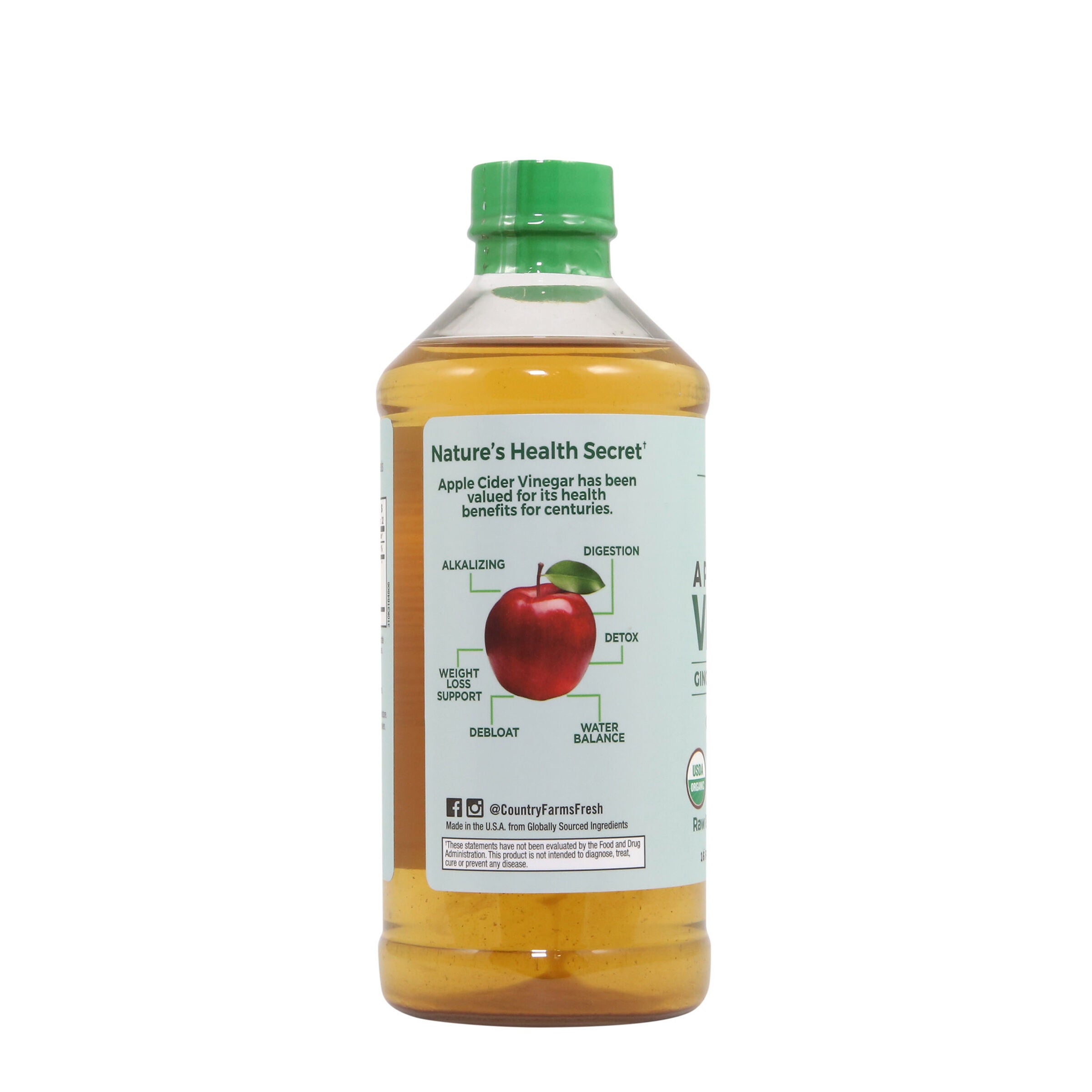 Organic Apple Cider Vinegar - Ginger, Cayenne &amp; Maple - 16 fl oz. (32 Servings)  | GNC
