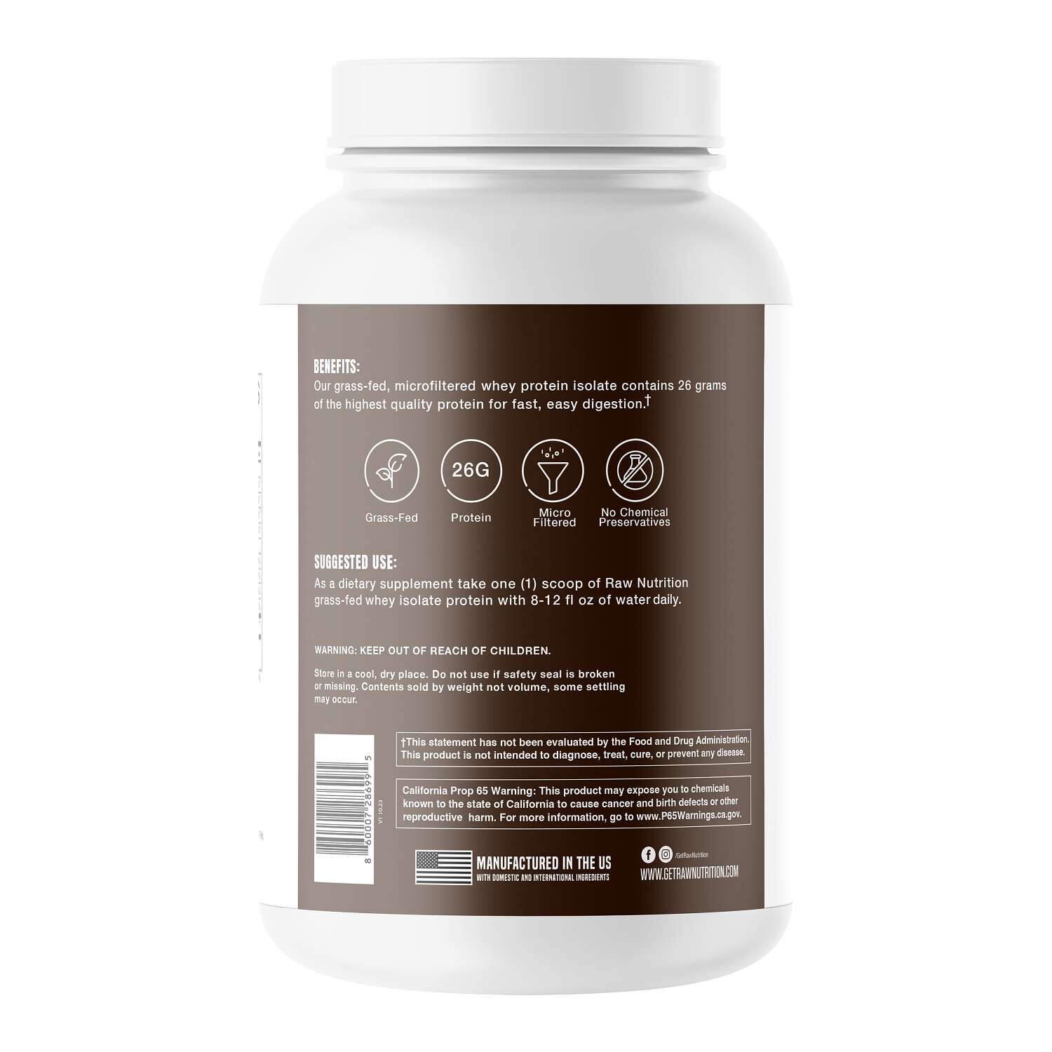 Isolate Protein - Dark Chocolate (25 Servings)