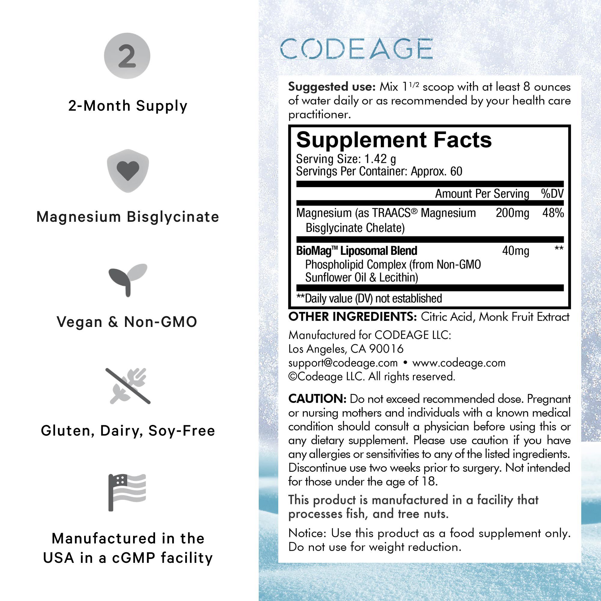 Senzu Health Magnesium Bisglycinate Traacs