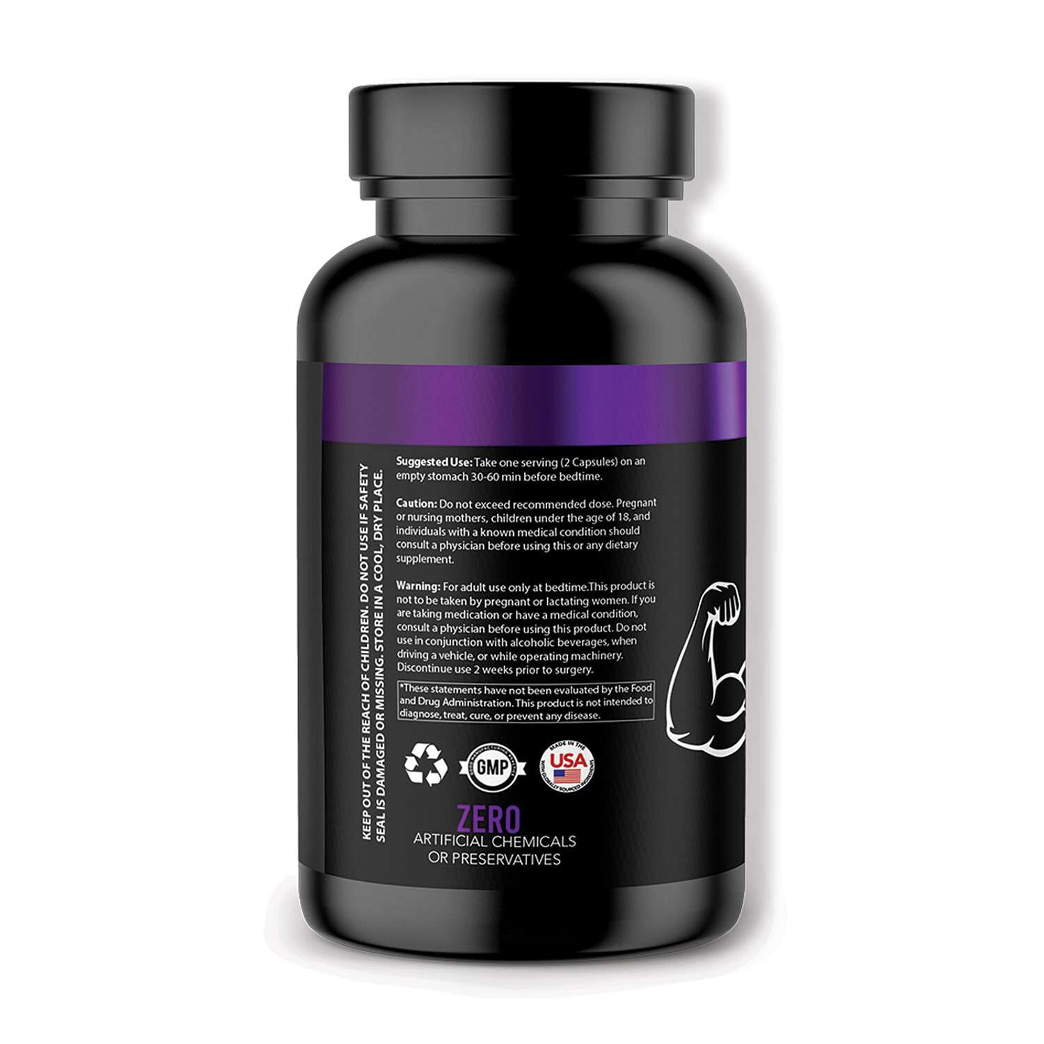 Monster Test PM XL: Sleep & Grow* - 120 Capsules (60 Servings)