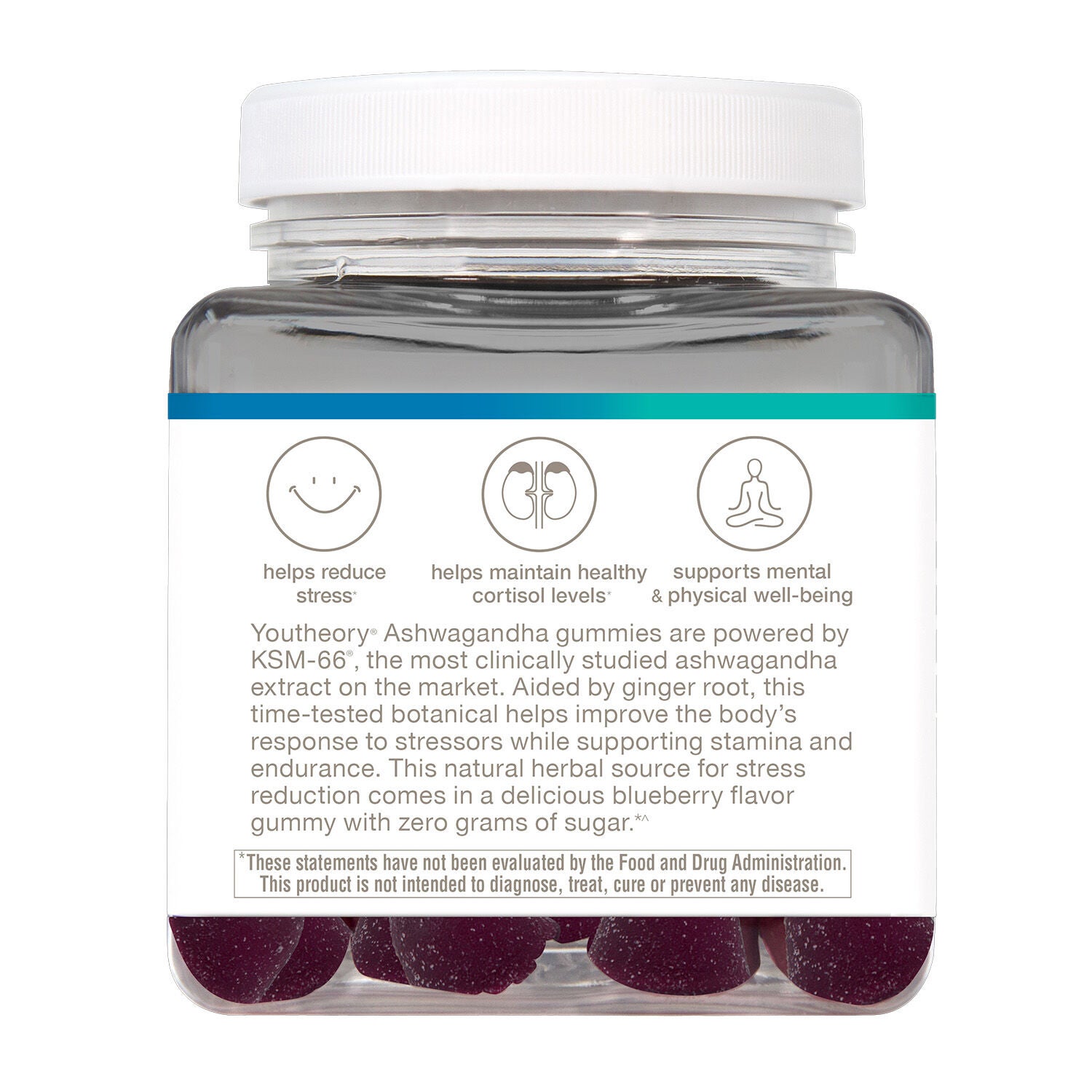 Ashwagandha Gummies - Blueberry (60 Gummies)  | GNC