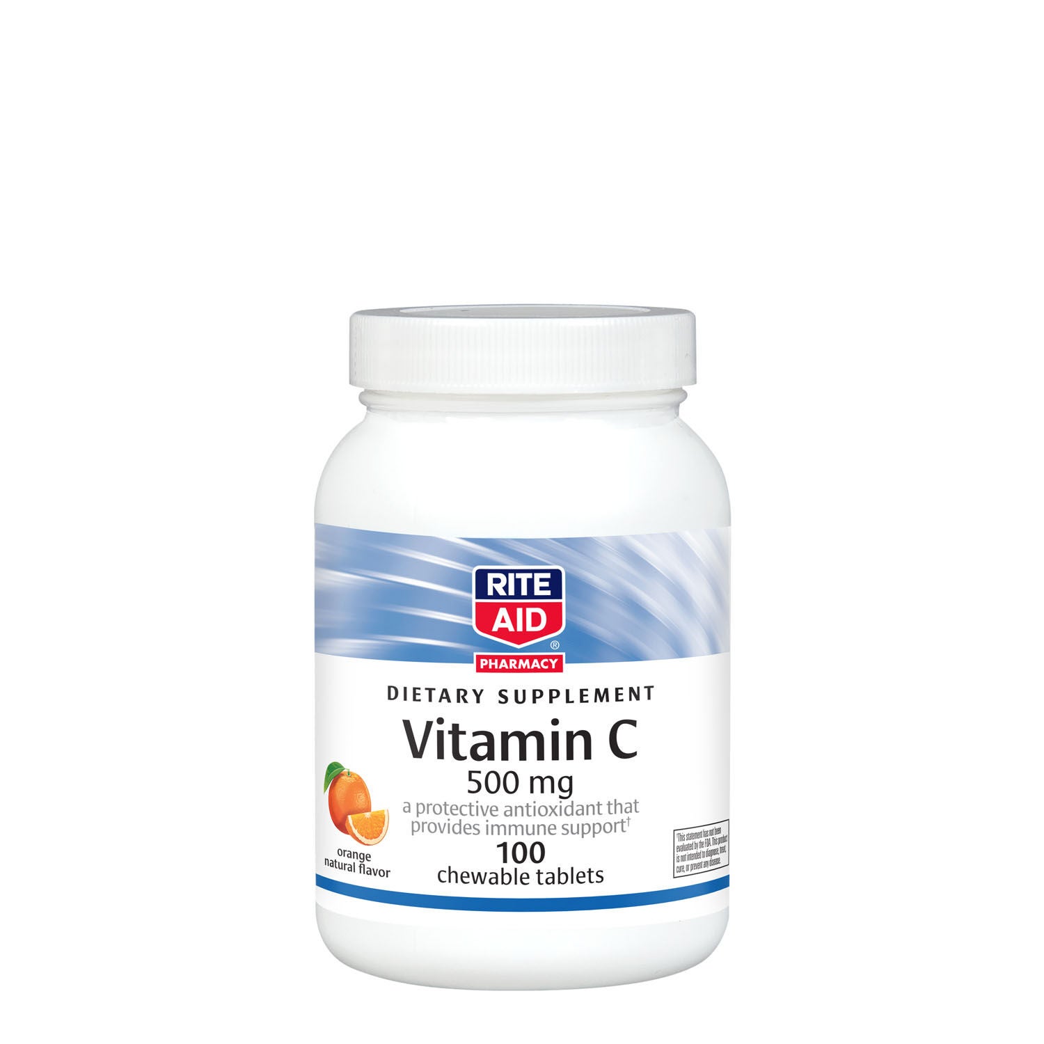 Vitamin C 500mg Orange 100 Chewable Tablets GNC