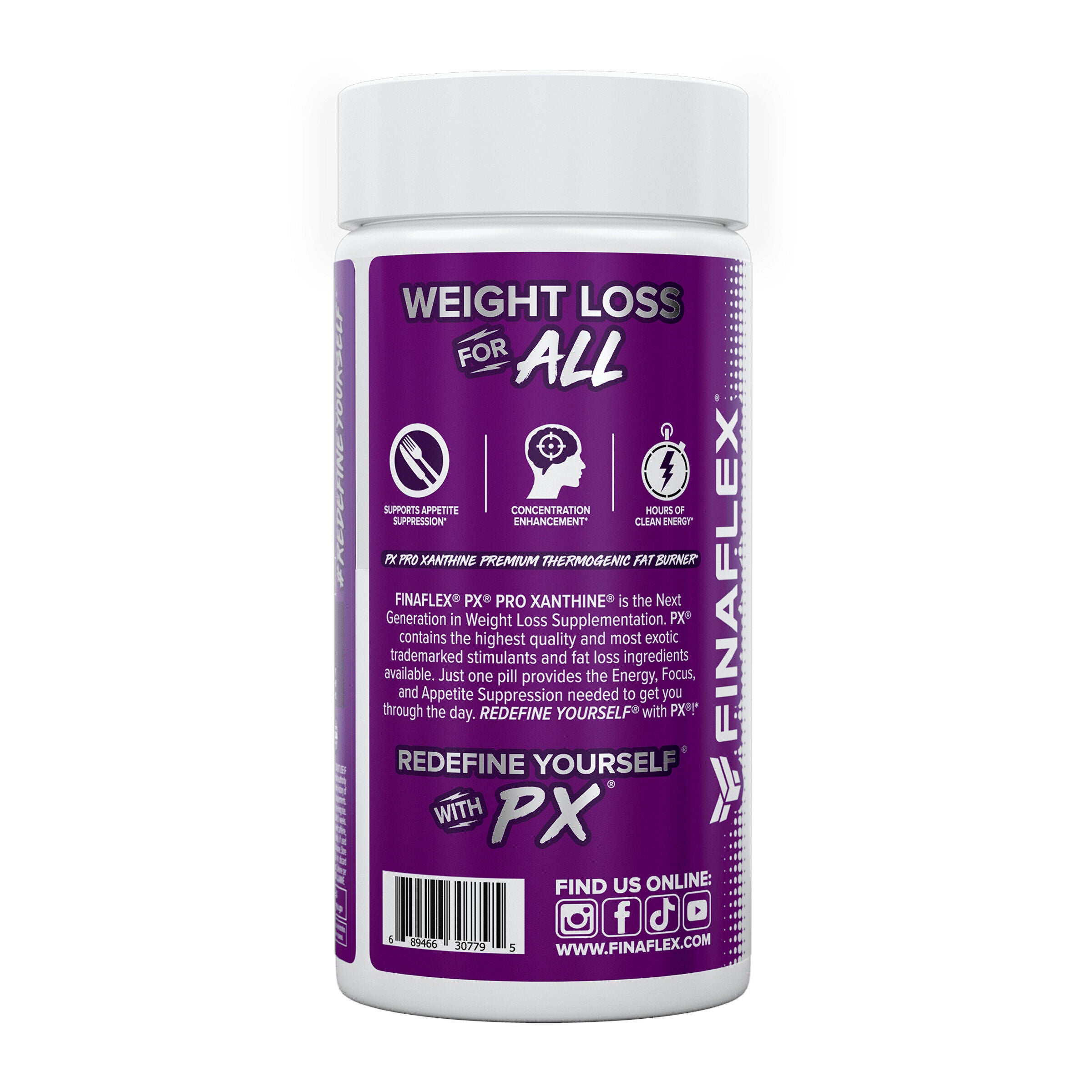 PX® Pro Xanthine Thermogenic Fat Burner - 60 Capsules (60 Servings)