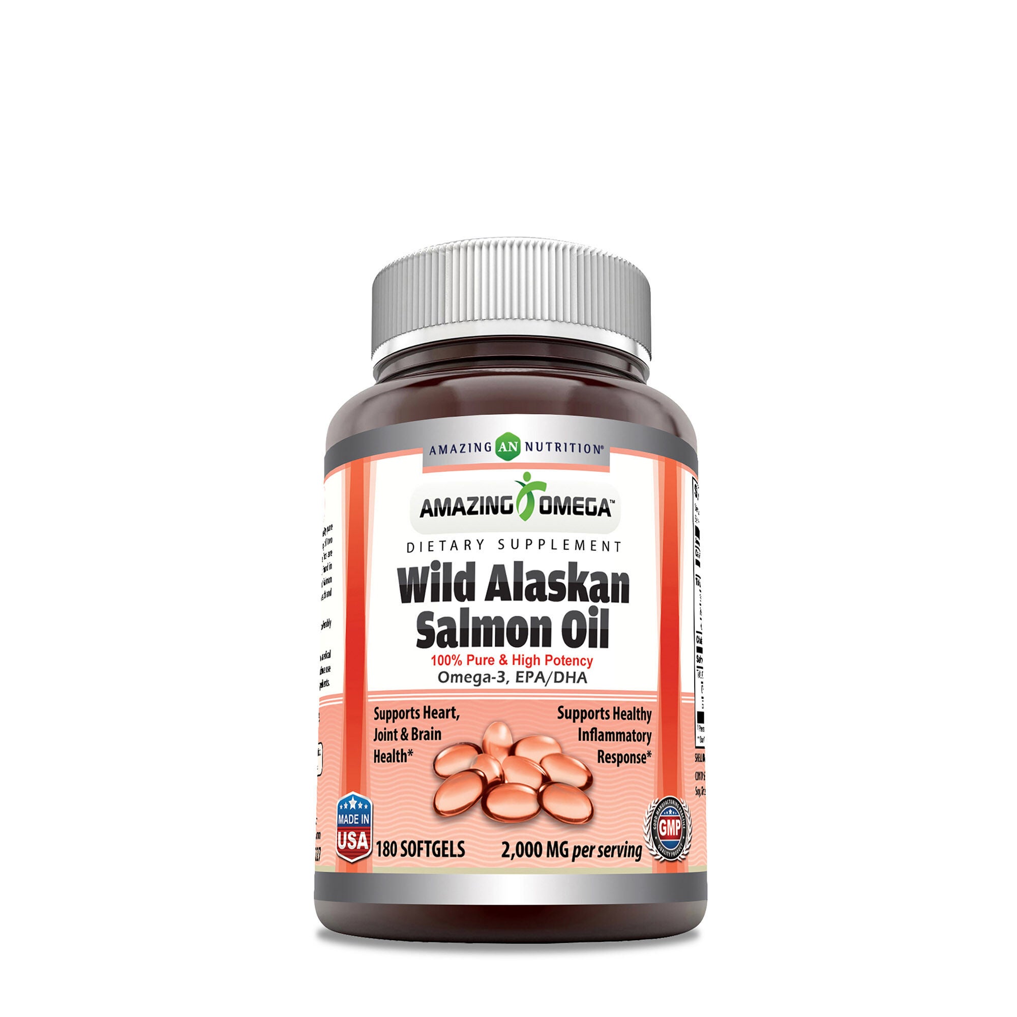 Amazing Nutrition Wild Alaskan Salmon Oil 1000mg GNC