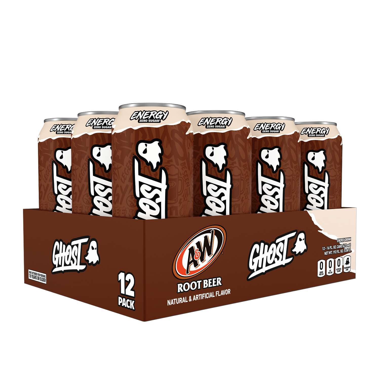 Energy Drink - A&W&reg;  Root Beer - 16oz. (12 Cans) A&W&reg; Root Beer | GNC