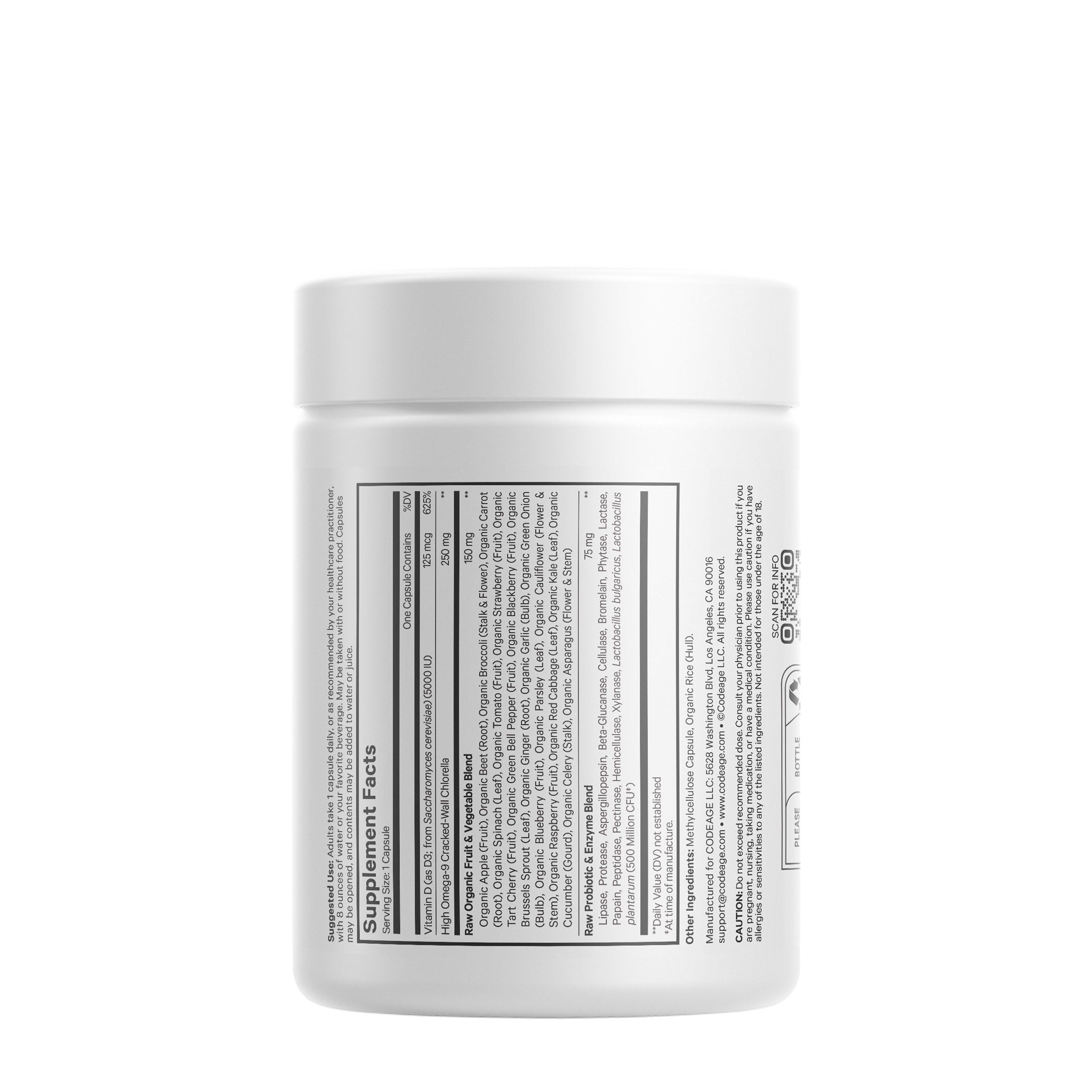 Raw Vitamin D3 - 60 Vegetable Capsule (60 Serving)