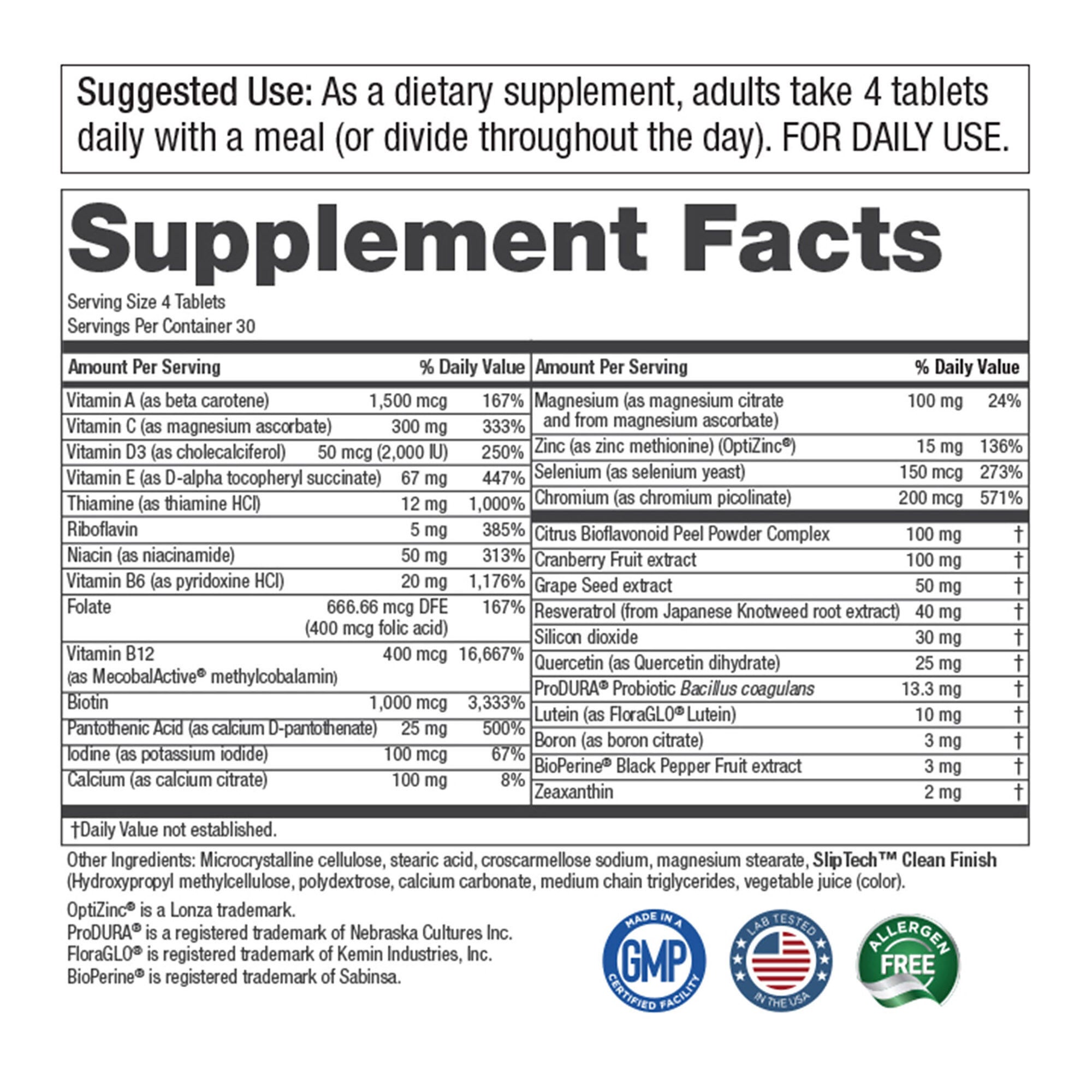 Women's Perfect Multi&reg; Dietary Supplement - 120 Tablets (30 Servings)  | GNC