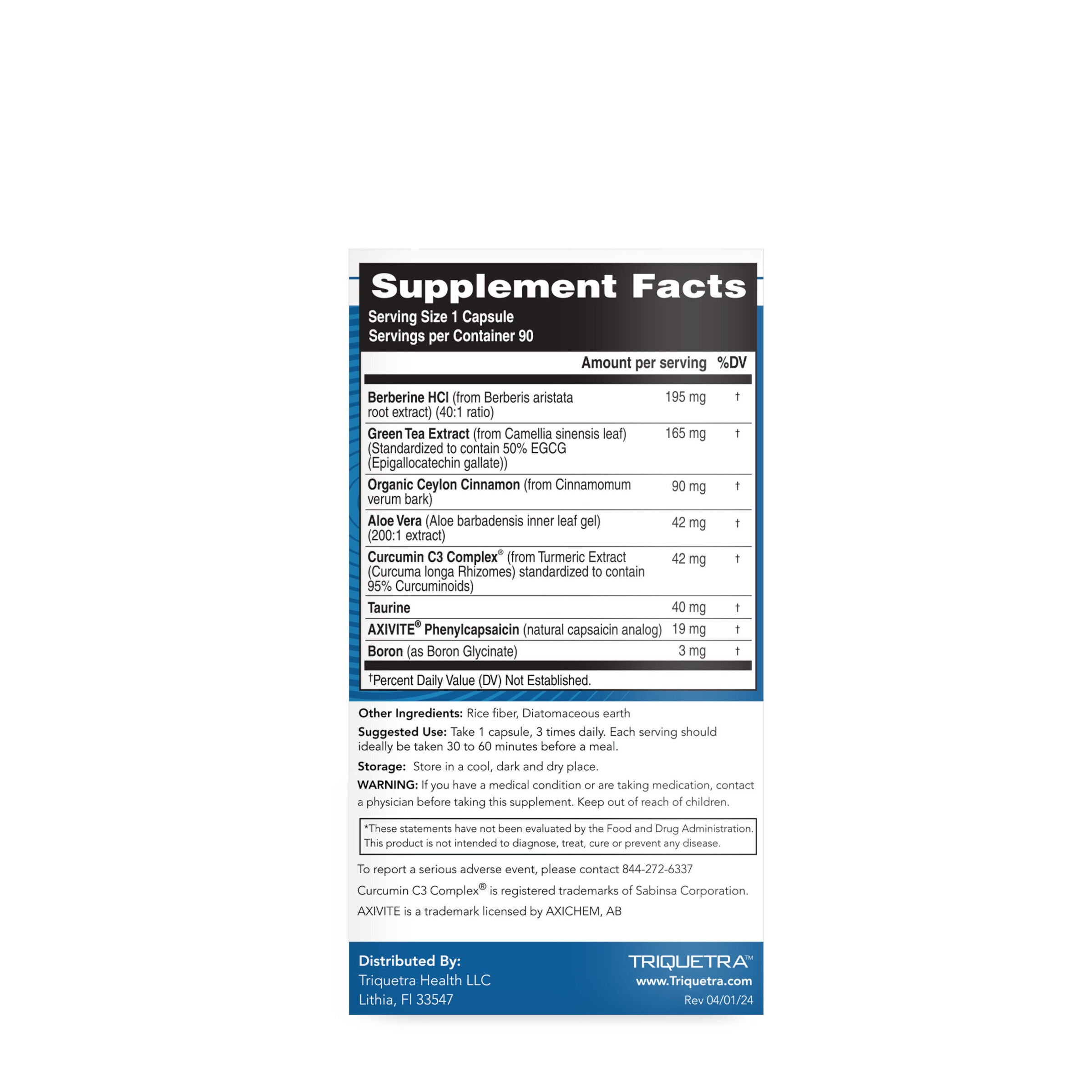 GLP-Activate Natural GLP-1 Support - 90 Capsules (90 Servings)  | GNC