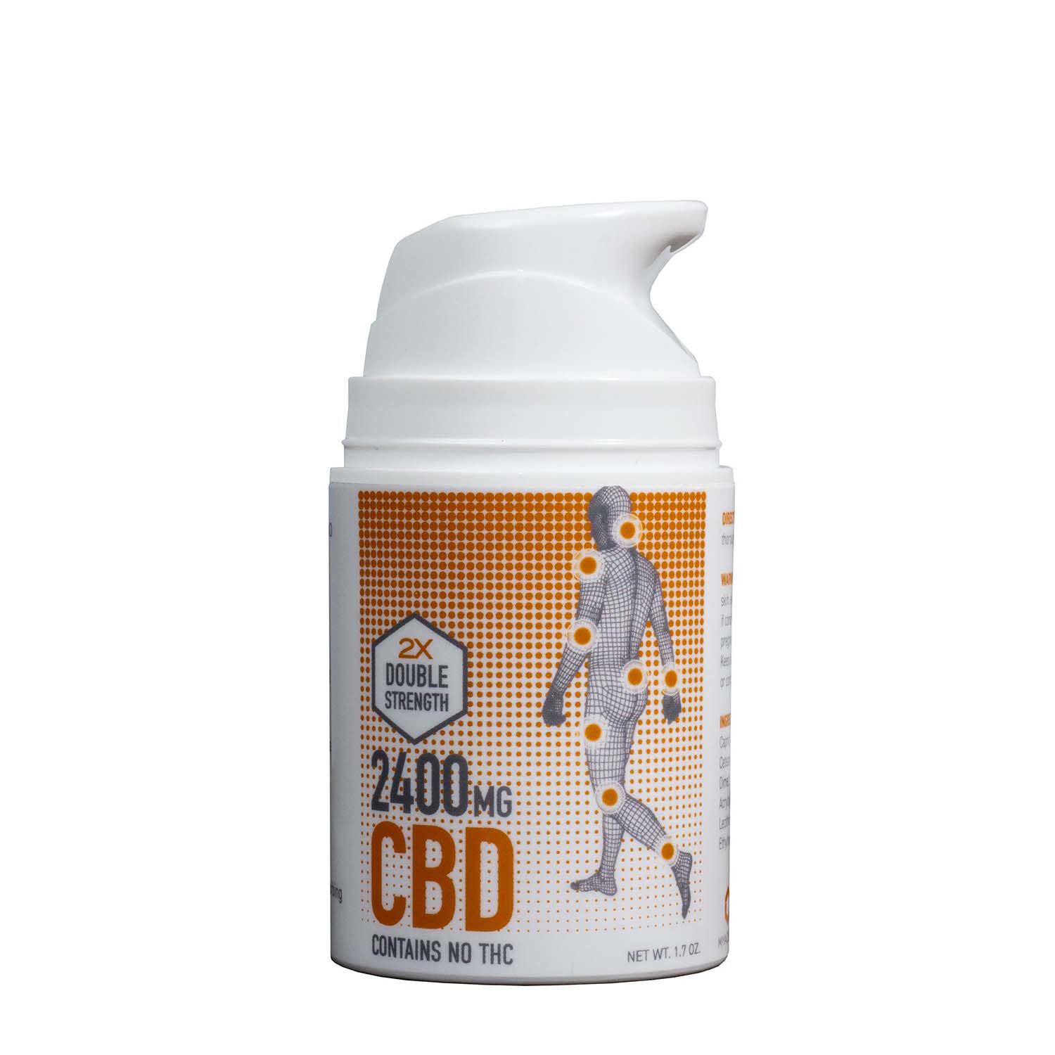 Advanced Body Fast Acting CBD Cream 2400 mg - 1.7 oz. (1 Bottle)  | GNC
