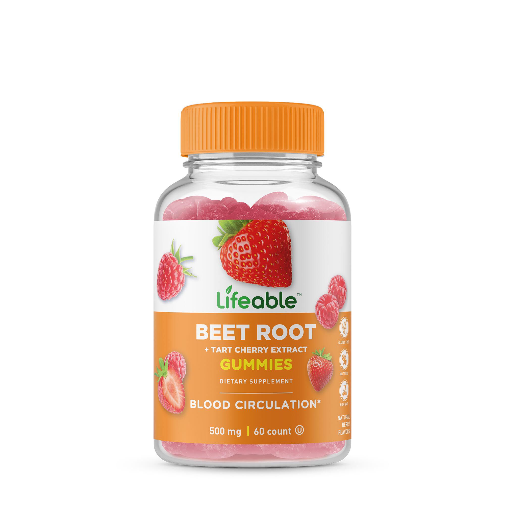 Beet Root with Tart Cherry - 60 Gummies (30 Servings)  | GNC
