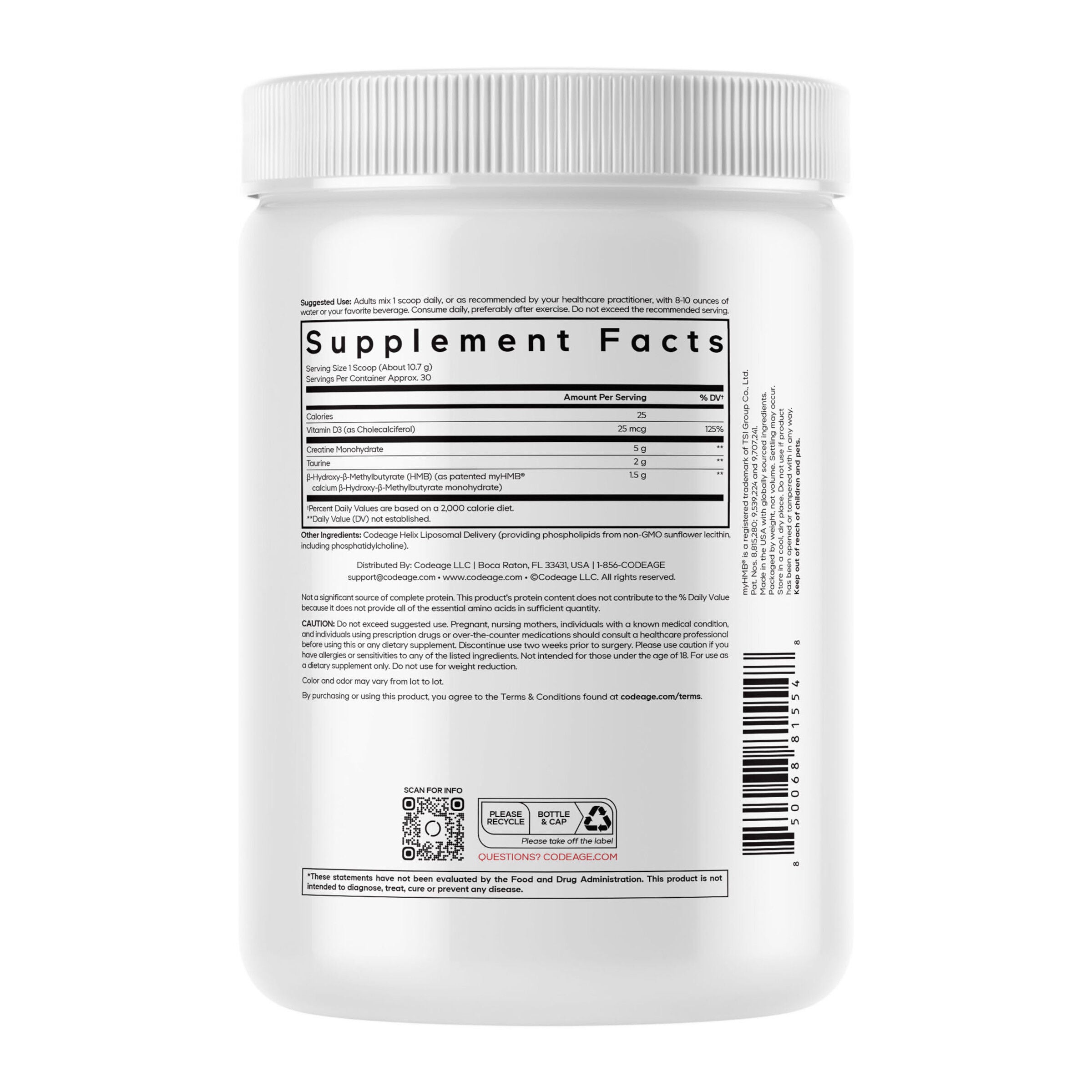 Creatine HMB+ Sport Complex -  Unflavored - 11.32 (30 Servings)  | GNC