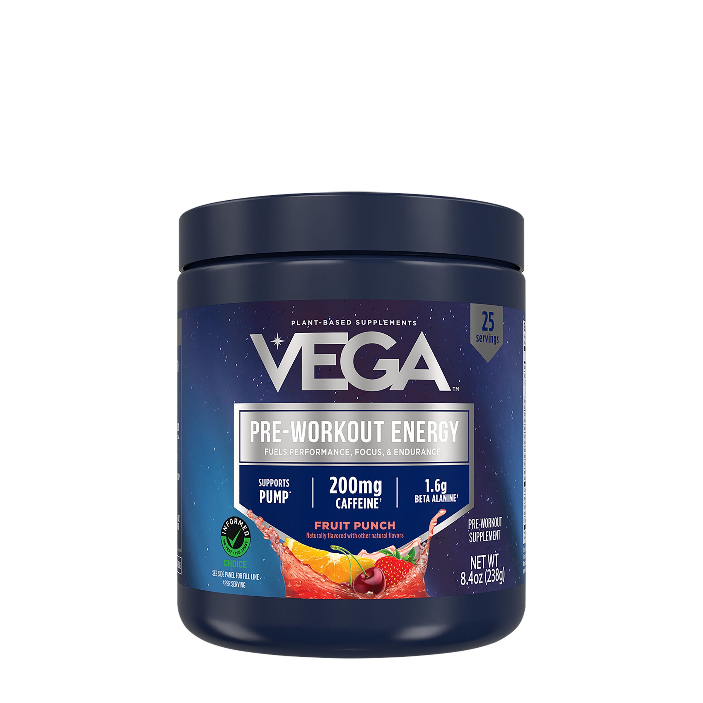 Vega® - Pre-Workout Energy - Fruit Punch (25 Servings) | GNC