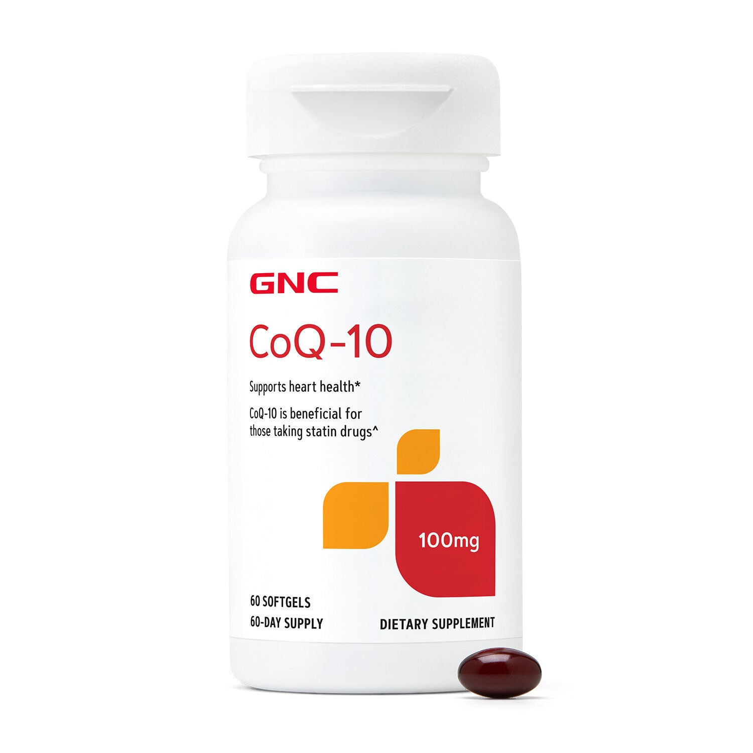 CoQ-10 100mg - 60 Softgels (60 Servings)  | GNC