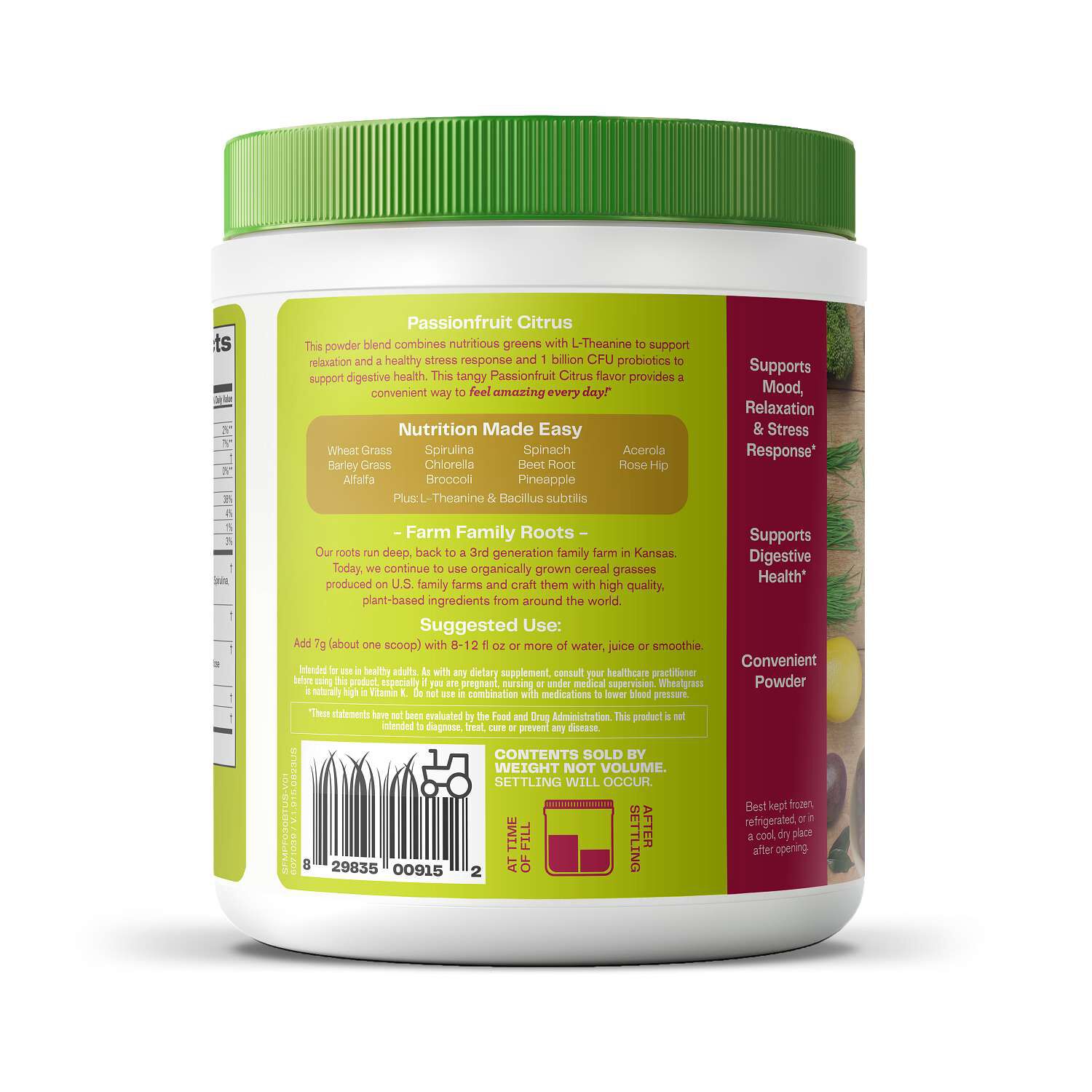 Greens Blend Mood - Passionfruit Citrus - 7.4 oz. (30 Servings)
