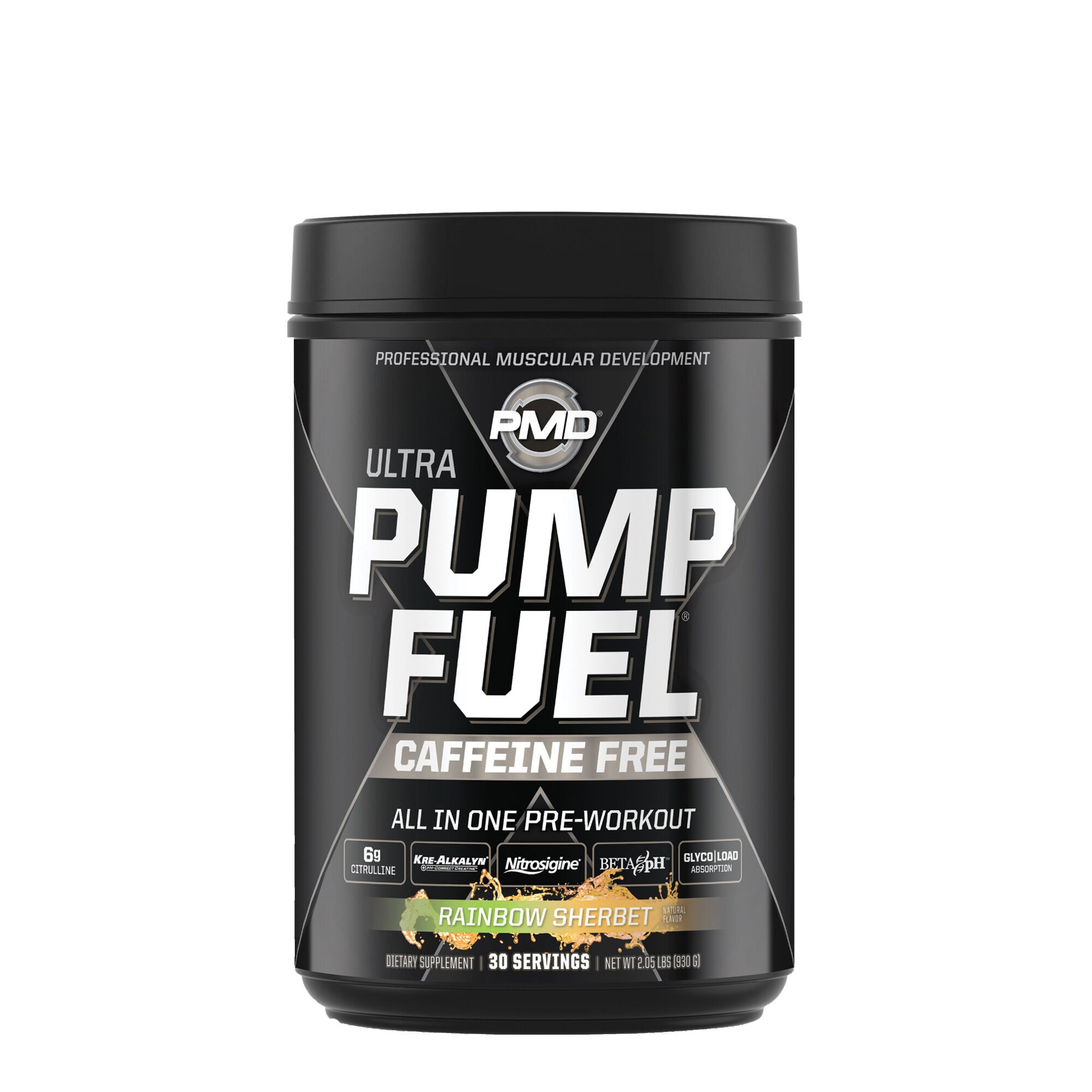 Pmd Pump Fuel Ultra Caffeine Free - Rockin Rainbow Sherbert Gnc