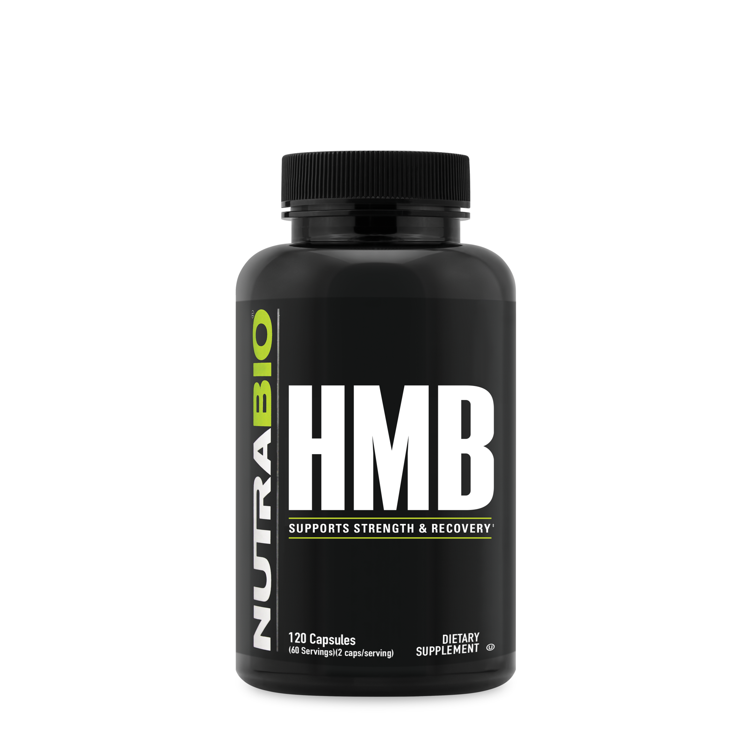 NutraBio - HMB Strength & Recovery Support - 120 Capsules