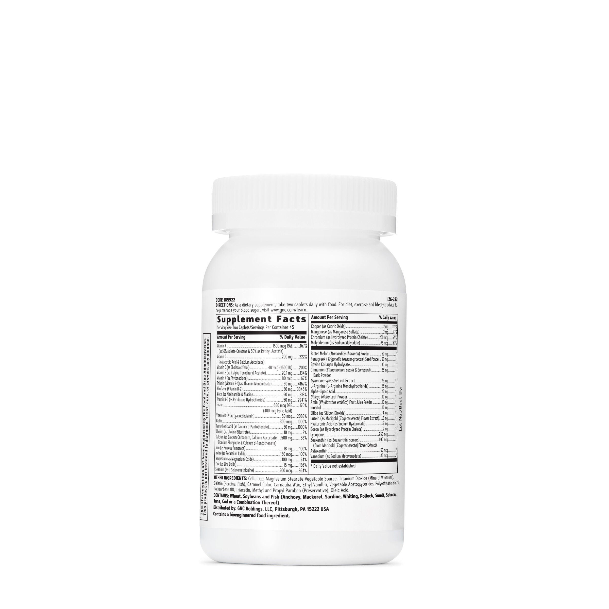 Multivitamin Diabetic Support - 90 Caplets (45 Servings)  | GNC