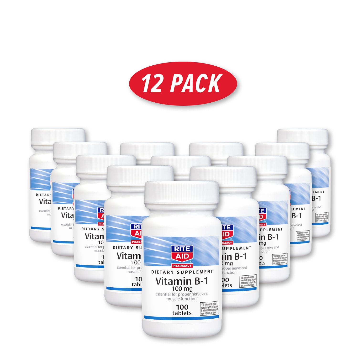 Vitamin B1 100mg 12 Pack GNC