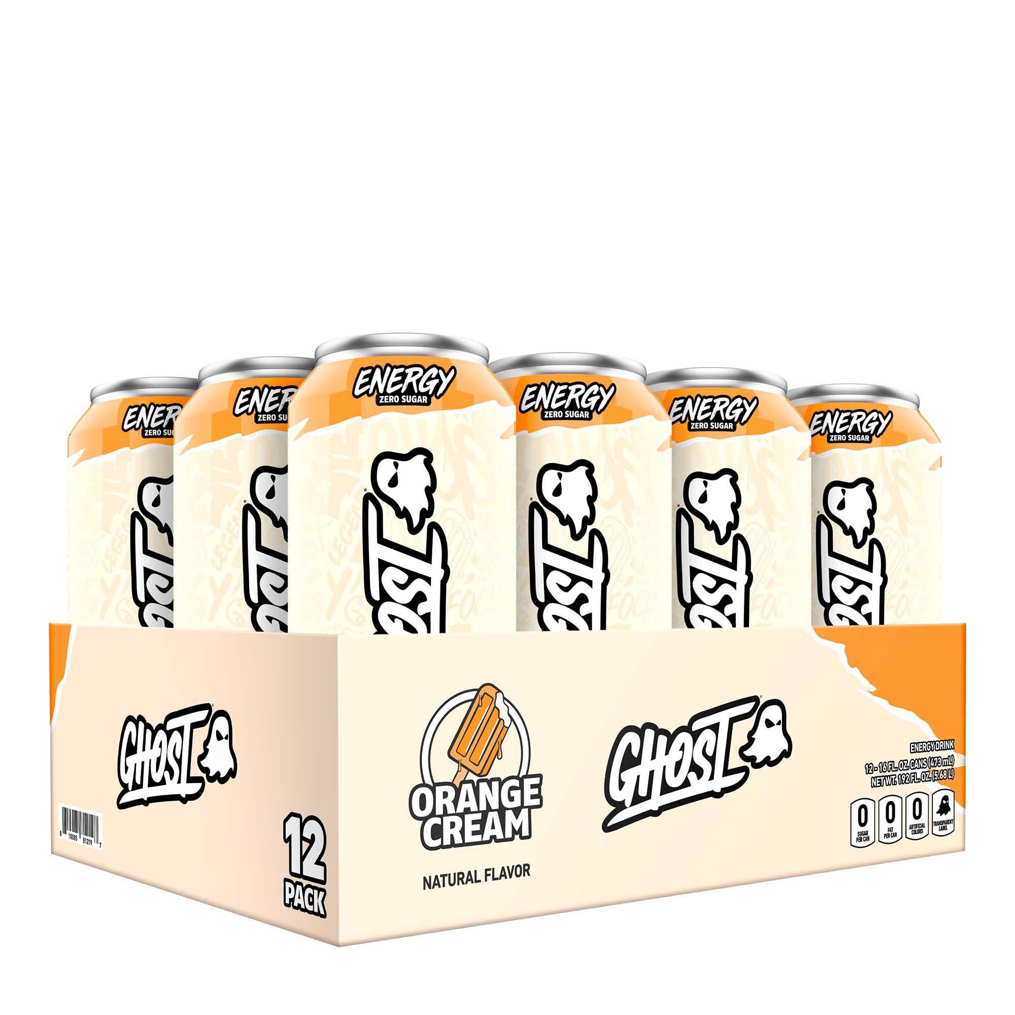 Energy Drink Orange Cream 12 Cans Orange Cream GNC