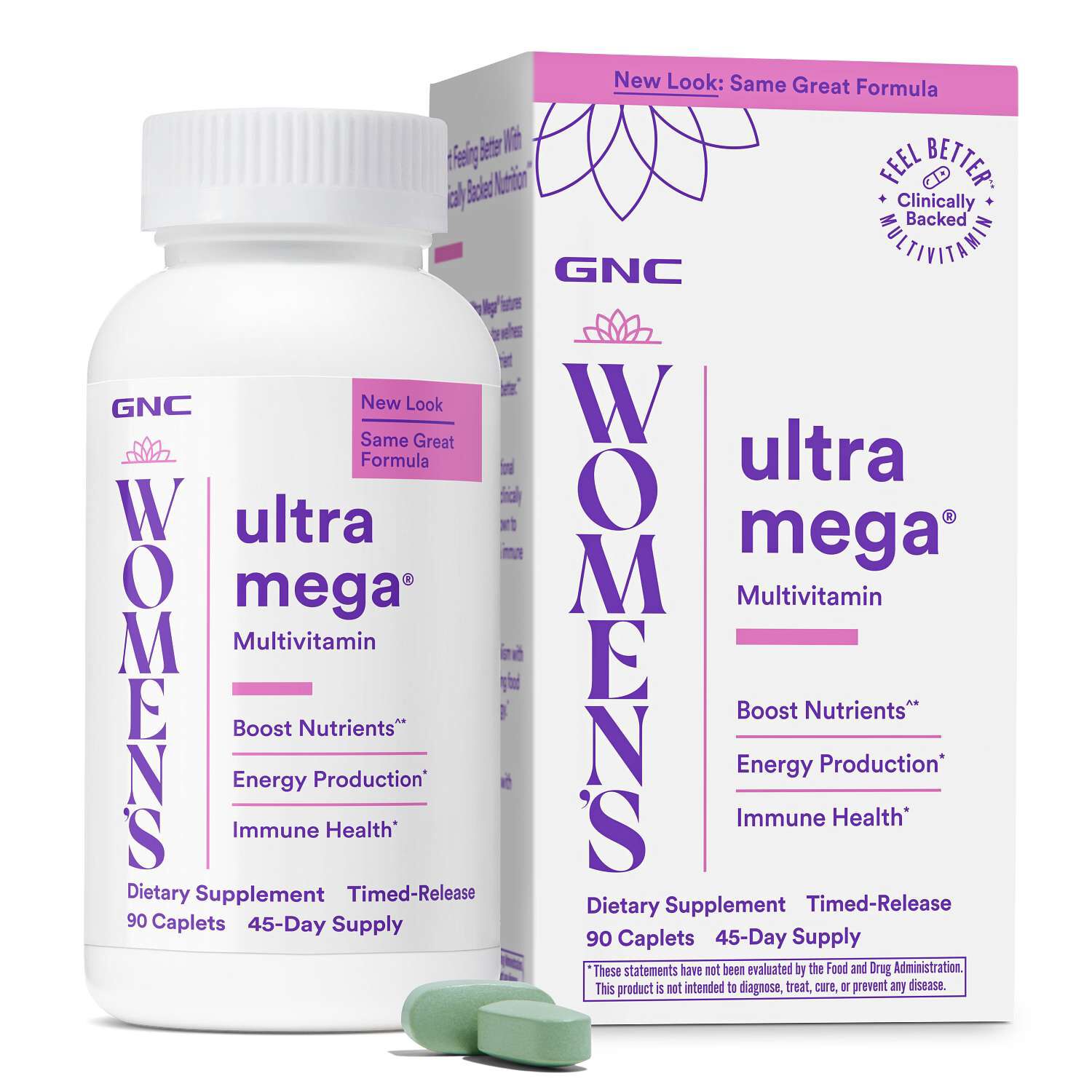 Ultra Mega&reg; Multivitamin - 90 Caplets (45 Servings)  | GNC