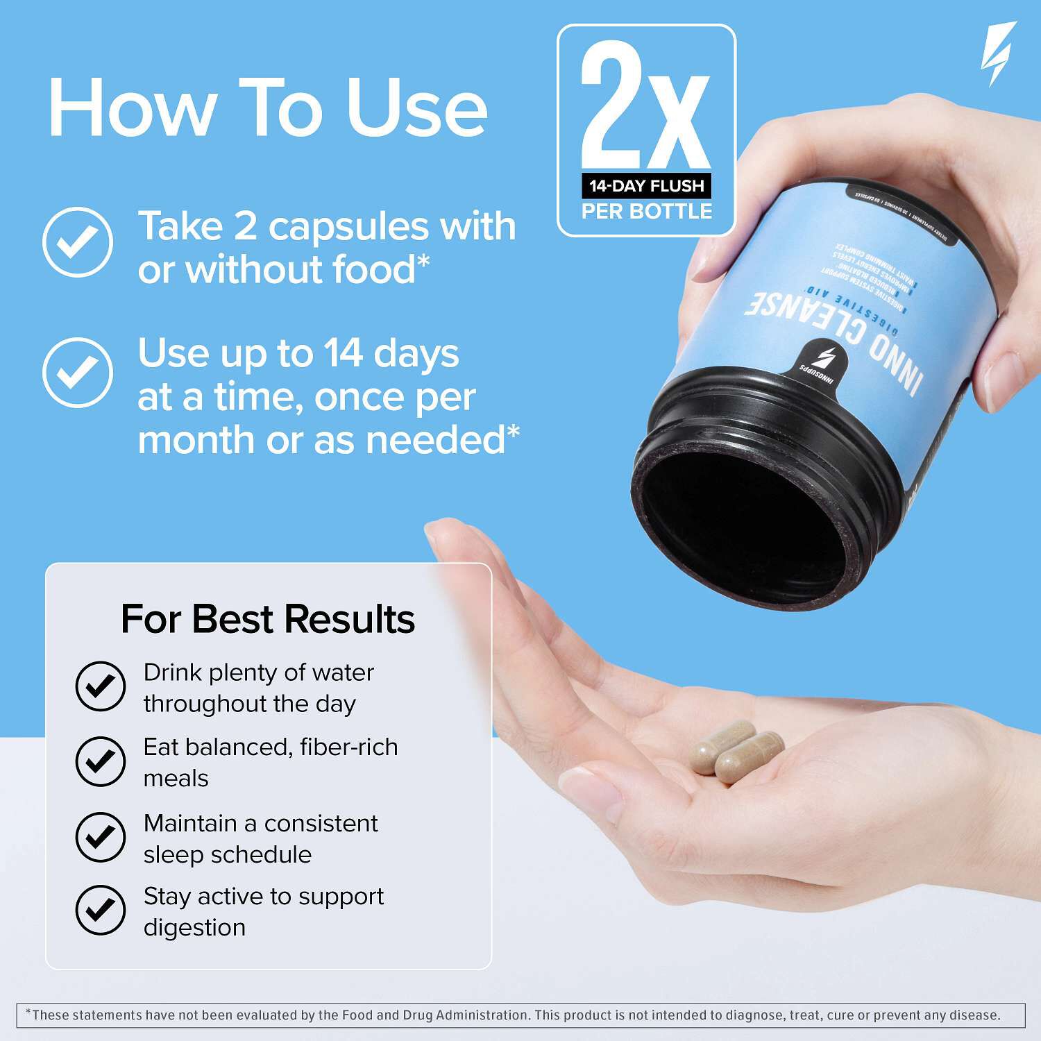 Inno Cleanse&trade; - 60 Capsules (30 Servings)
