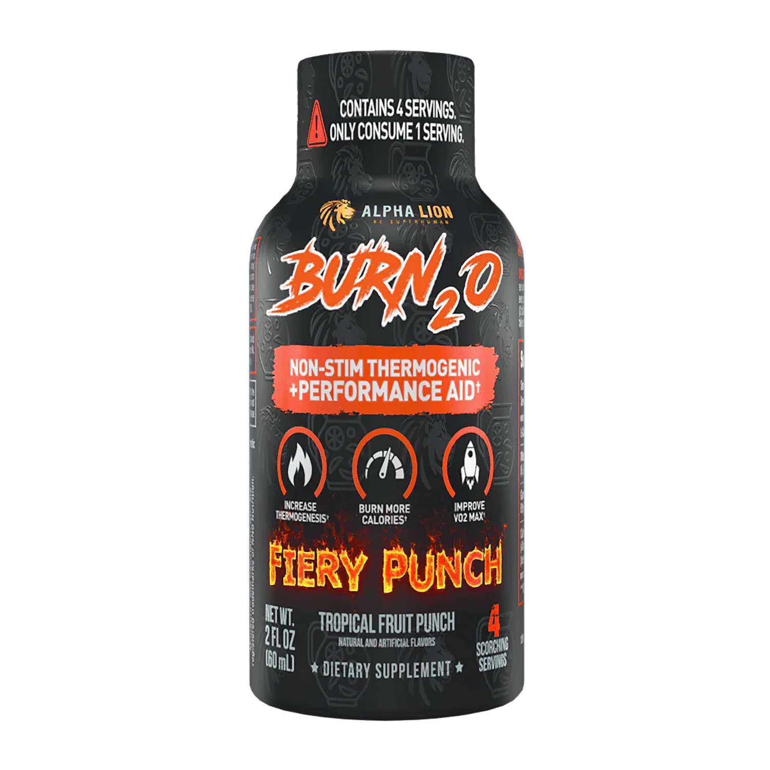 Burn2o Fiery Punch- 2 fl oz. (4 Servings) Fiery Punch | GNC