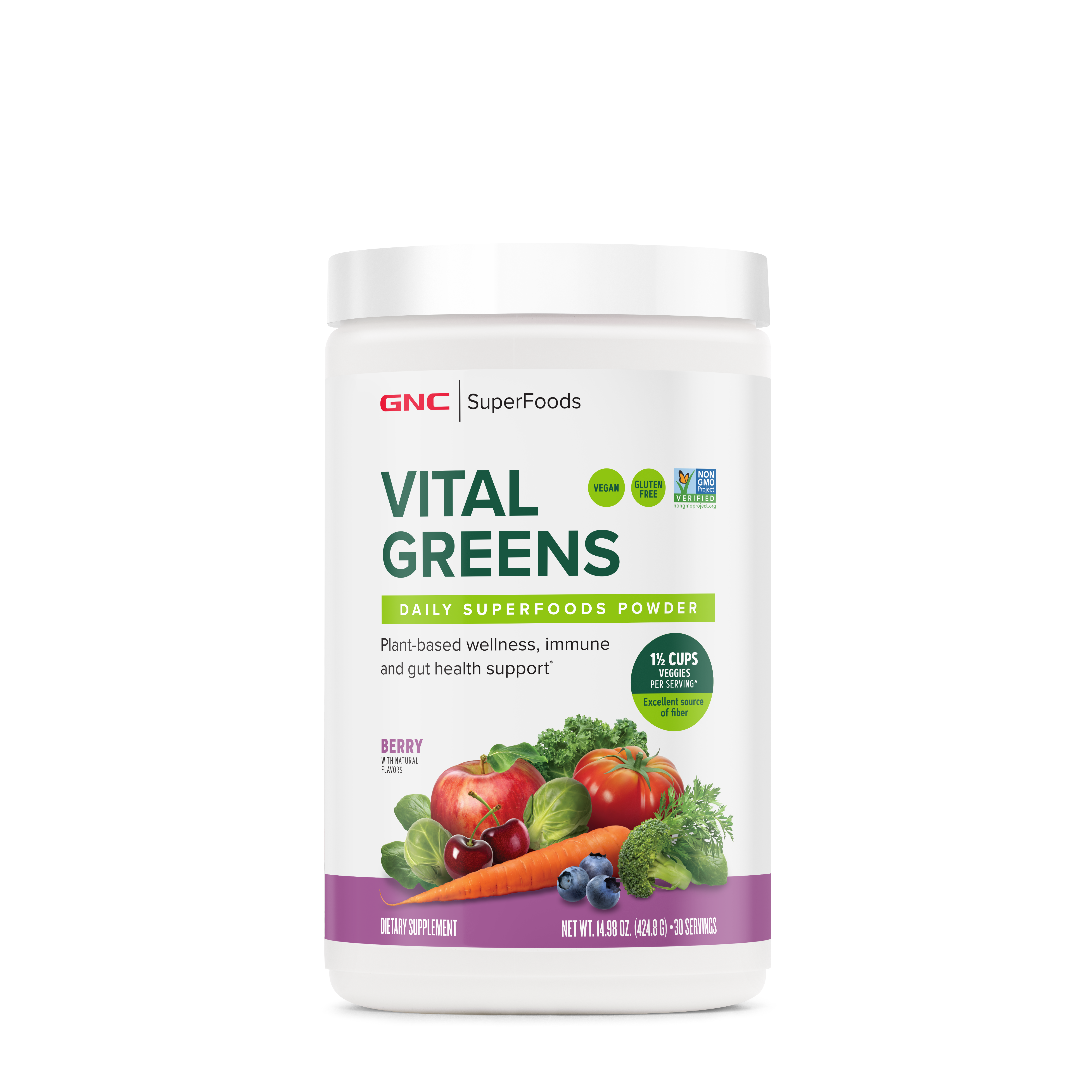 Vital Greens SuperFoods Powder - Berry - 14.98oz (30 Servings)  | GNC