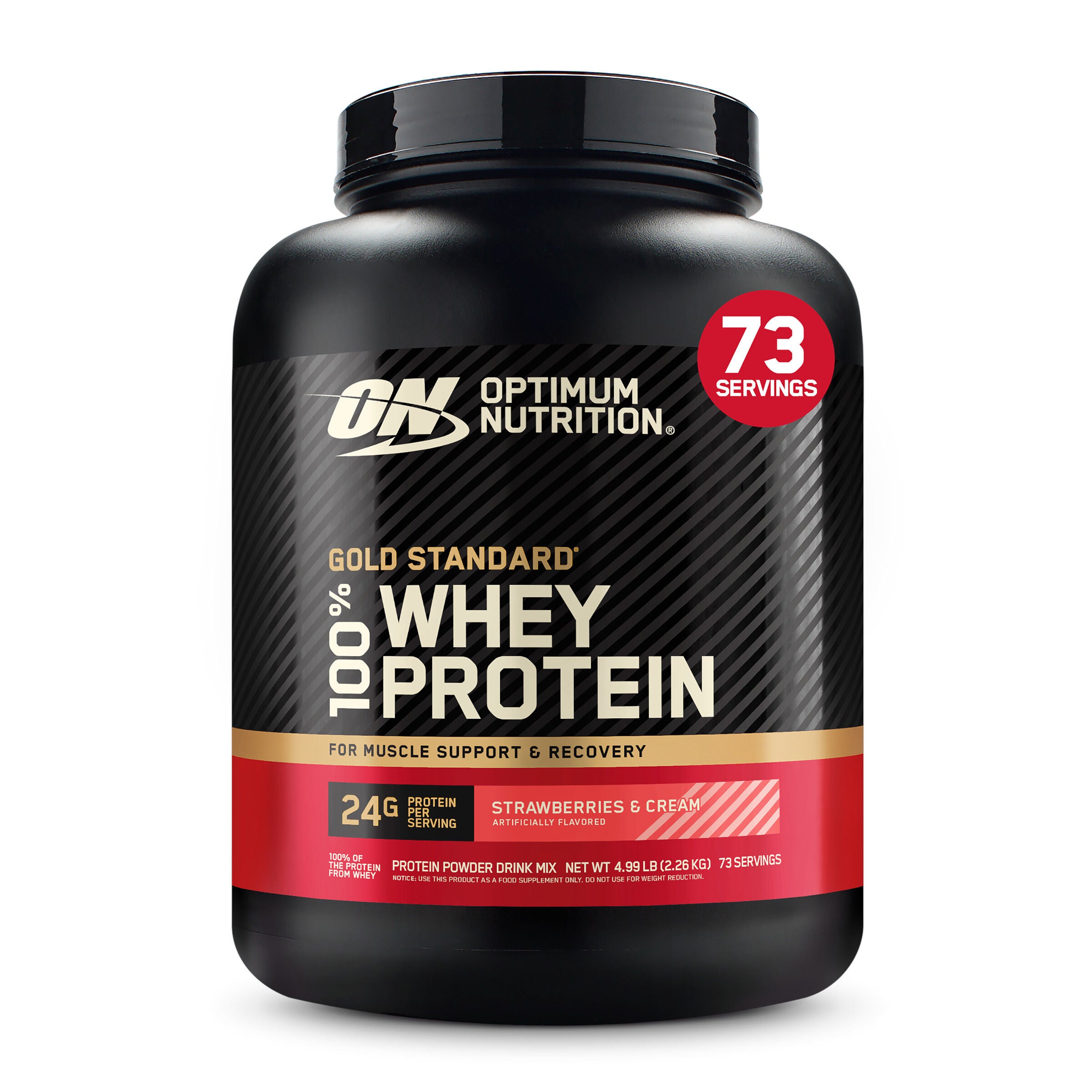 Gold Standard 100% Whey - Strawberries and Cream (73 Servings) | GNC
