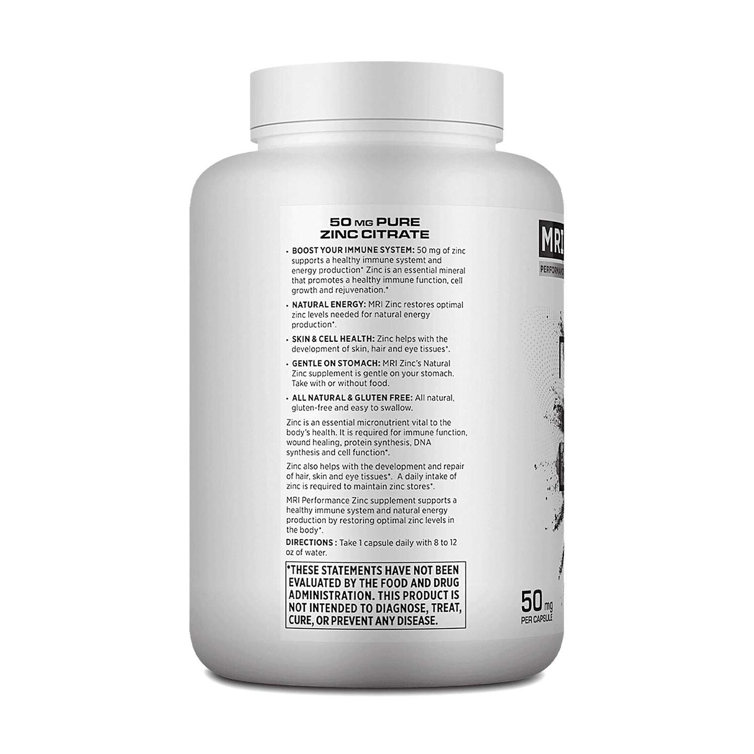 Zinc Dietary Supplement - 60 Capsules (60 Servings)  | GNC