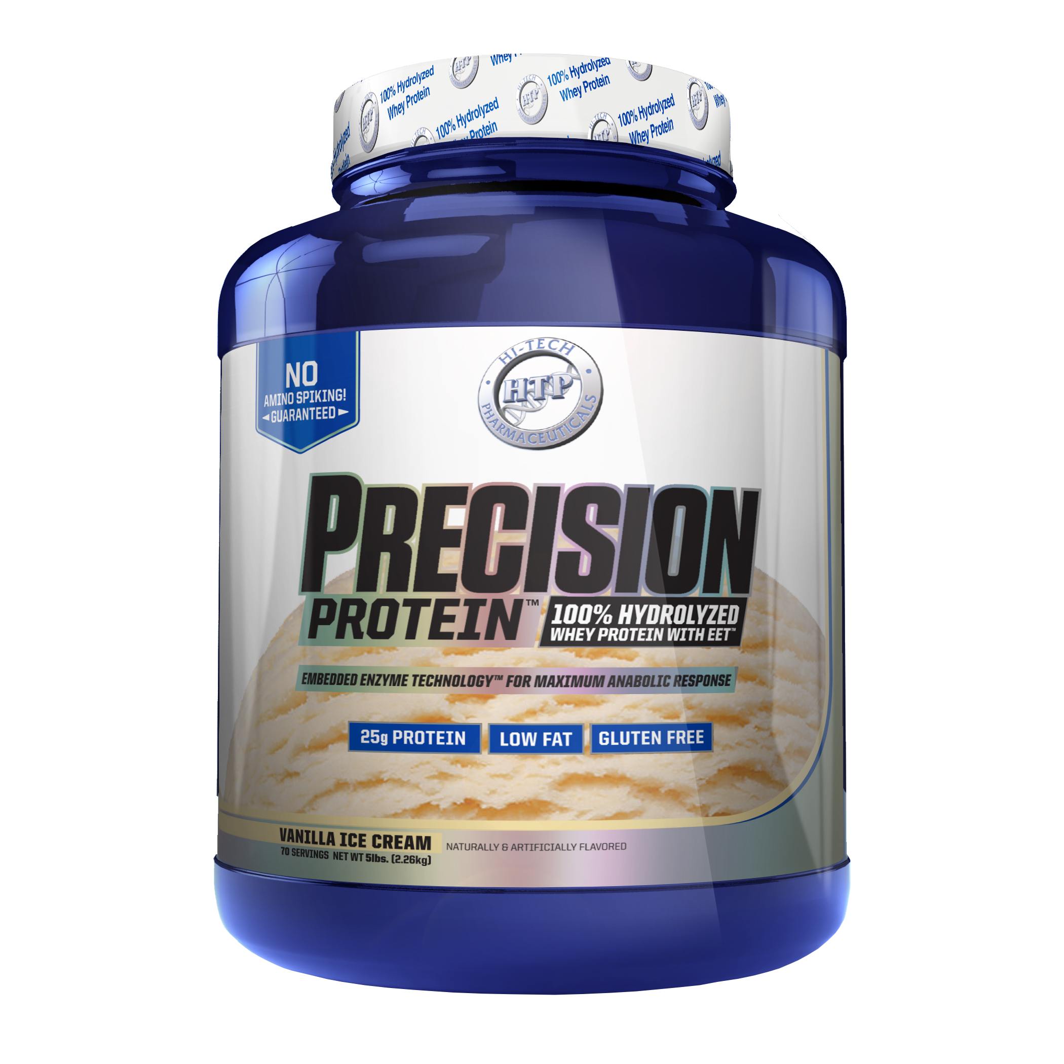 Hi-Tech Pharm Precision Protein - Vanilla Ice Cream (70 Servings) 5 lbs