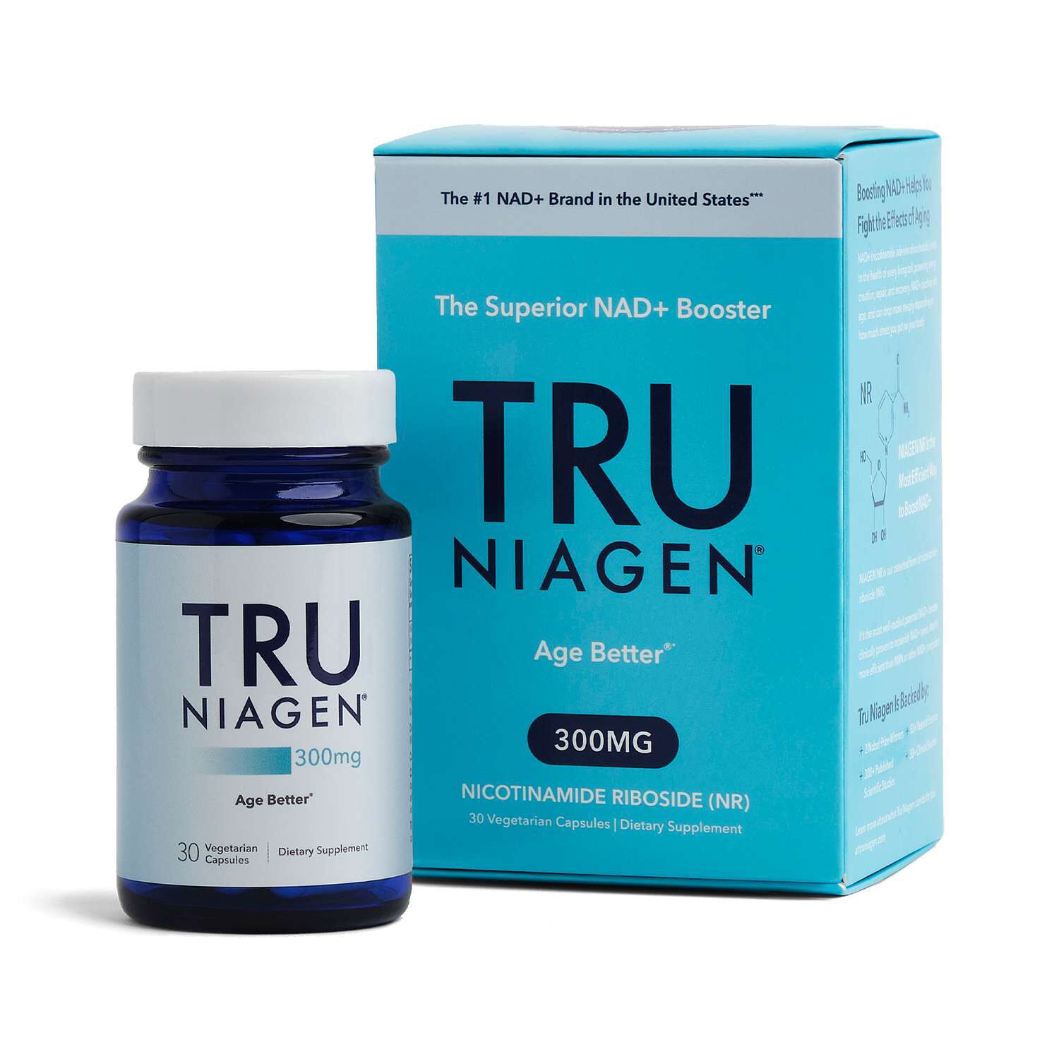 Tru Niagen 300mg - 30 Vegetarian Capsules (30 Servings)