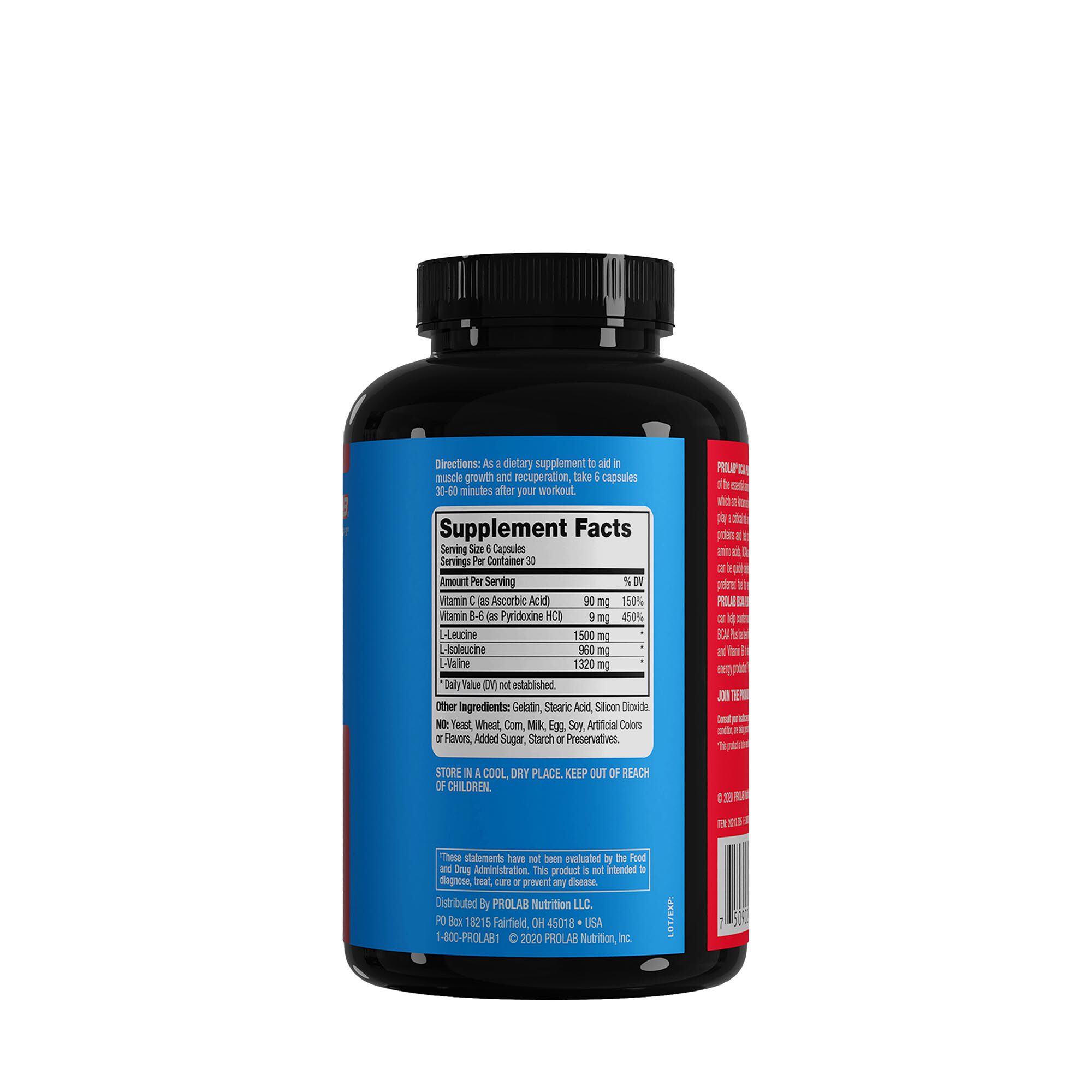 BCAA Plus - 180 Capsules (30 Servings)  | GNC