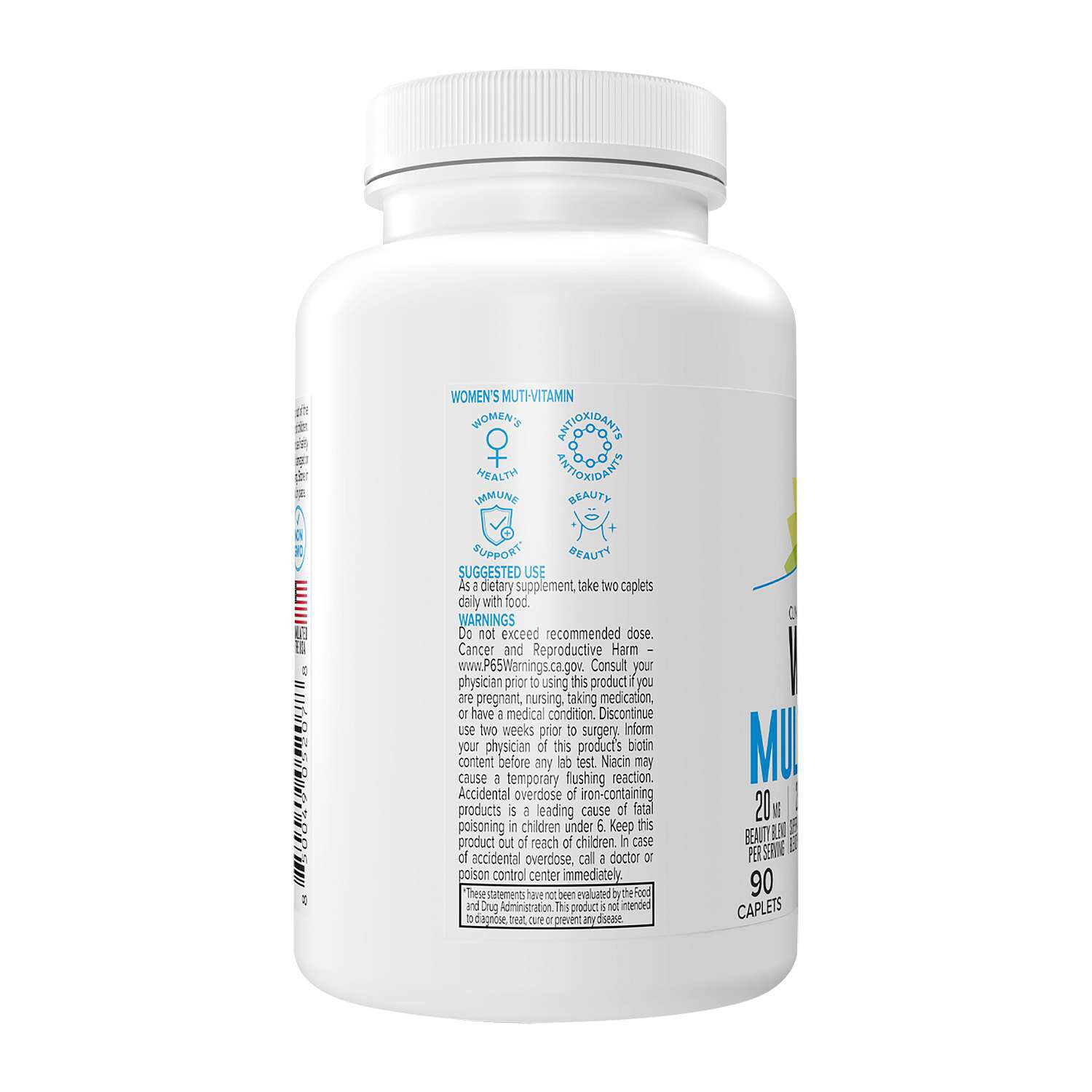 Women's Multi-Vitamin - 90 Caplets (45 Servings)